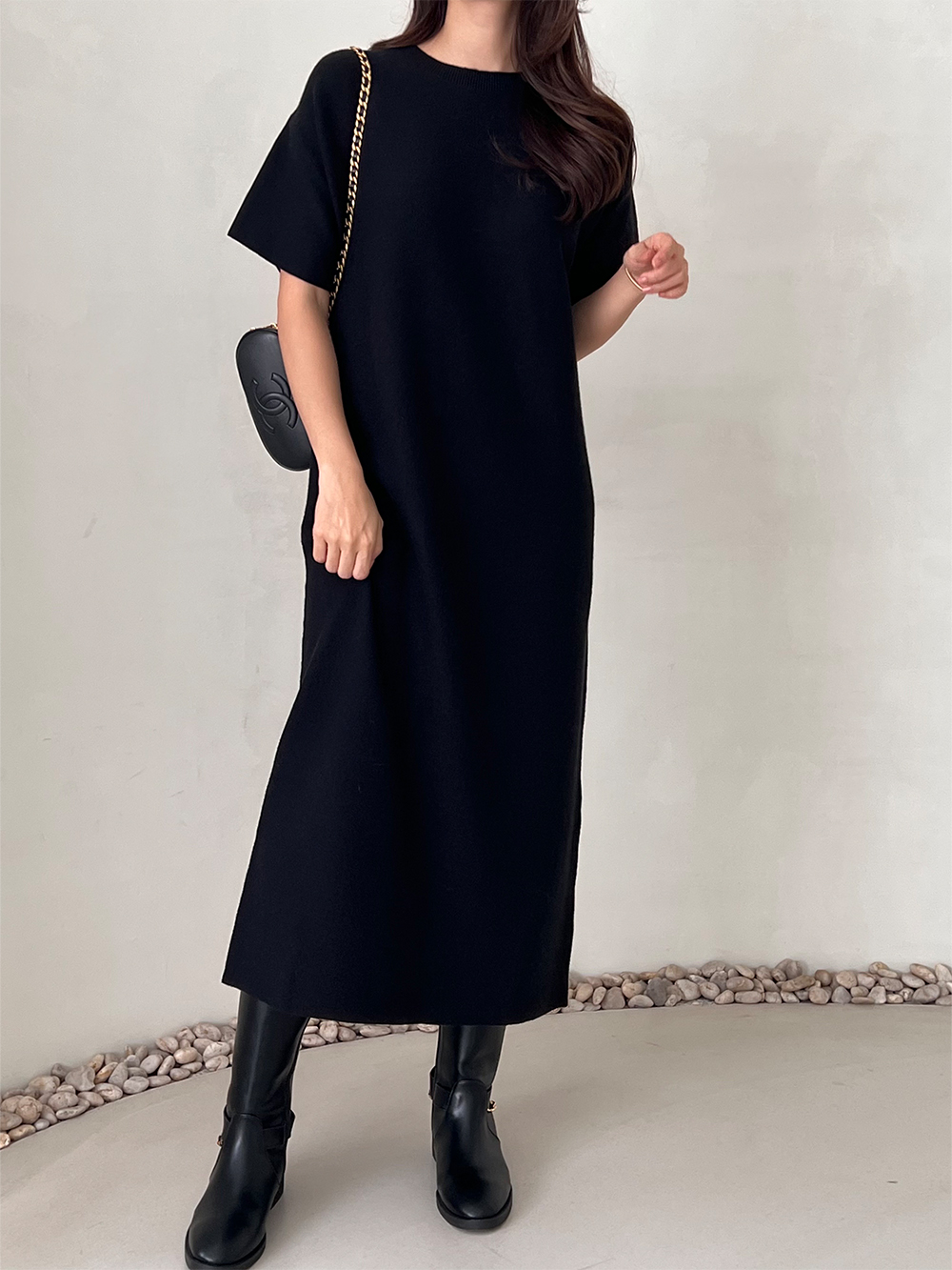 ウール混半袖ニットワンピース | 詳細画像10