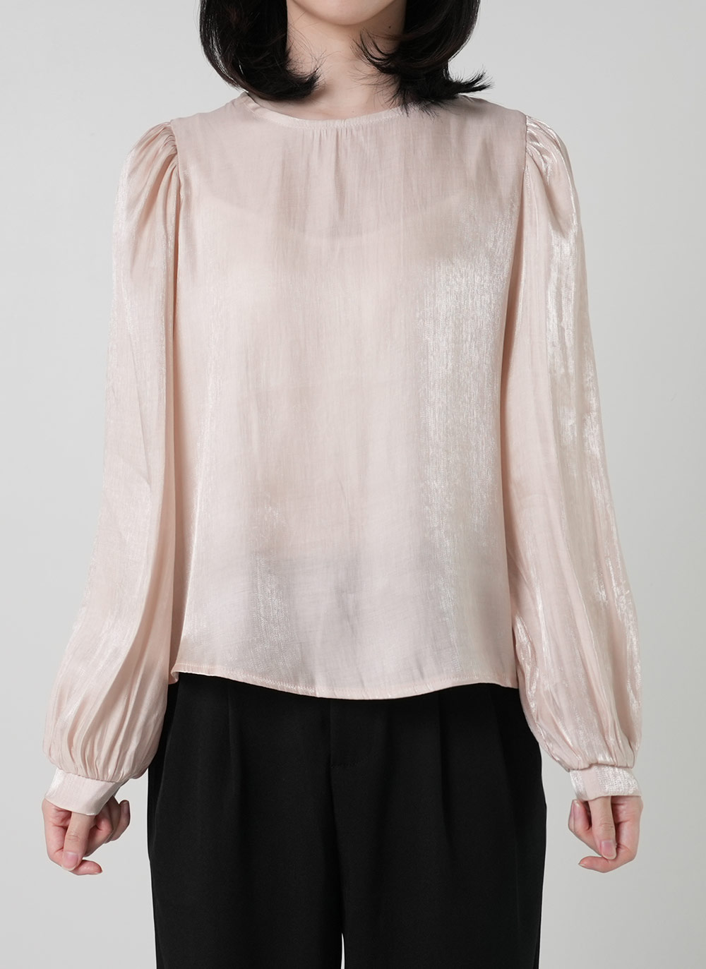 サテンパフスリーブブラウス | DHOLIC | 詳細画像6