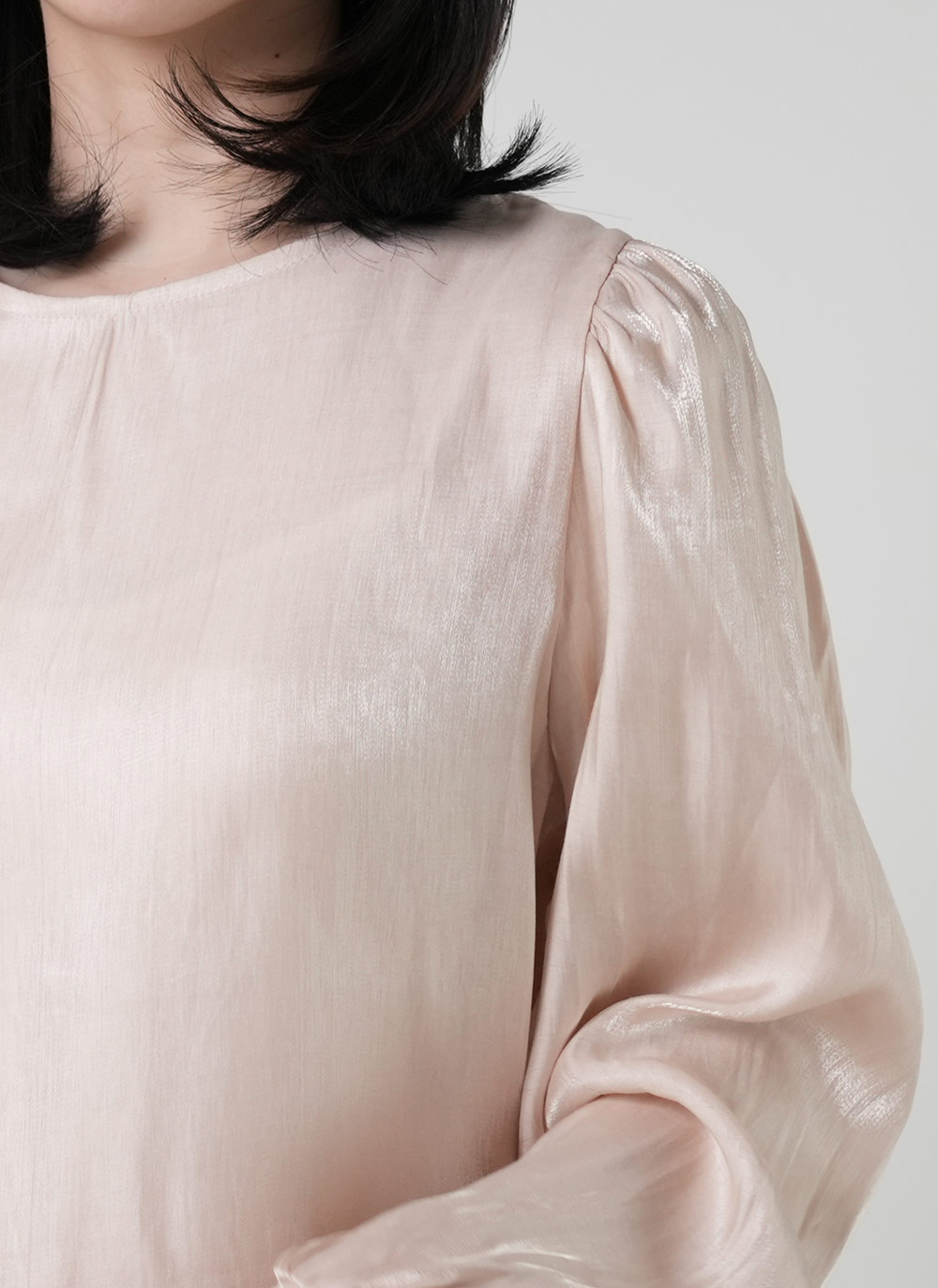サテンパフスリーブブラウス | DHOLIC | 詳細画像8