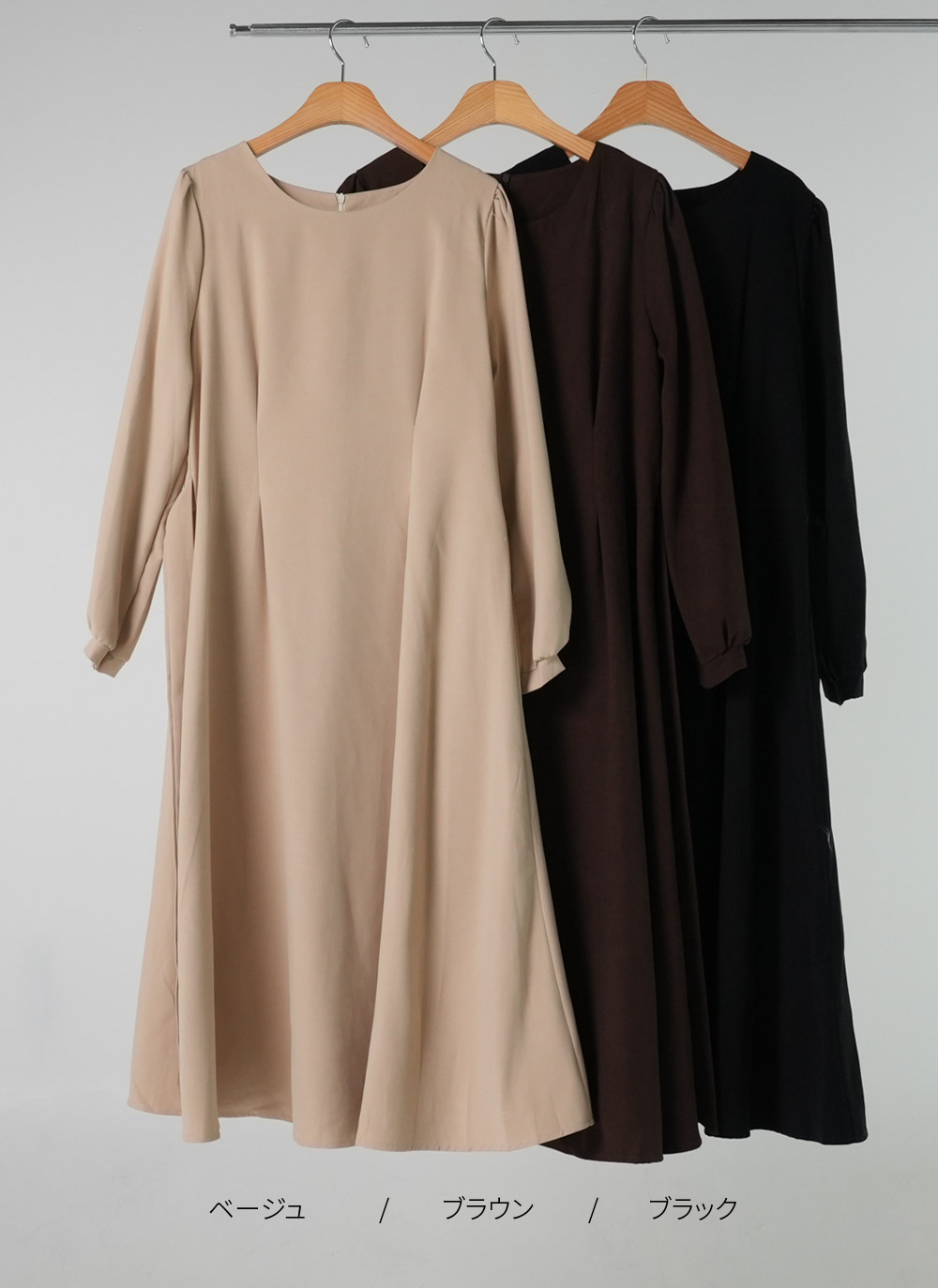 ラウンドリボンパフワンピース | DHOLIC | 詳細画像16