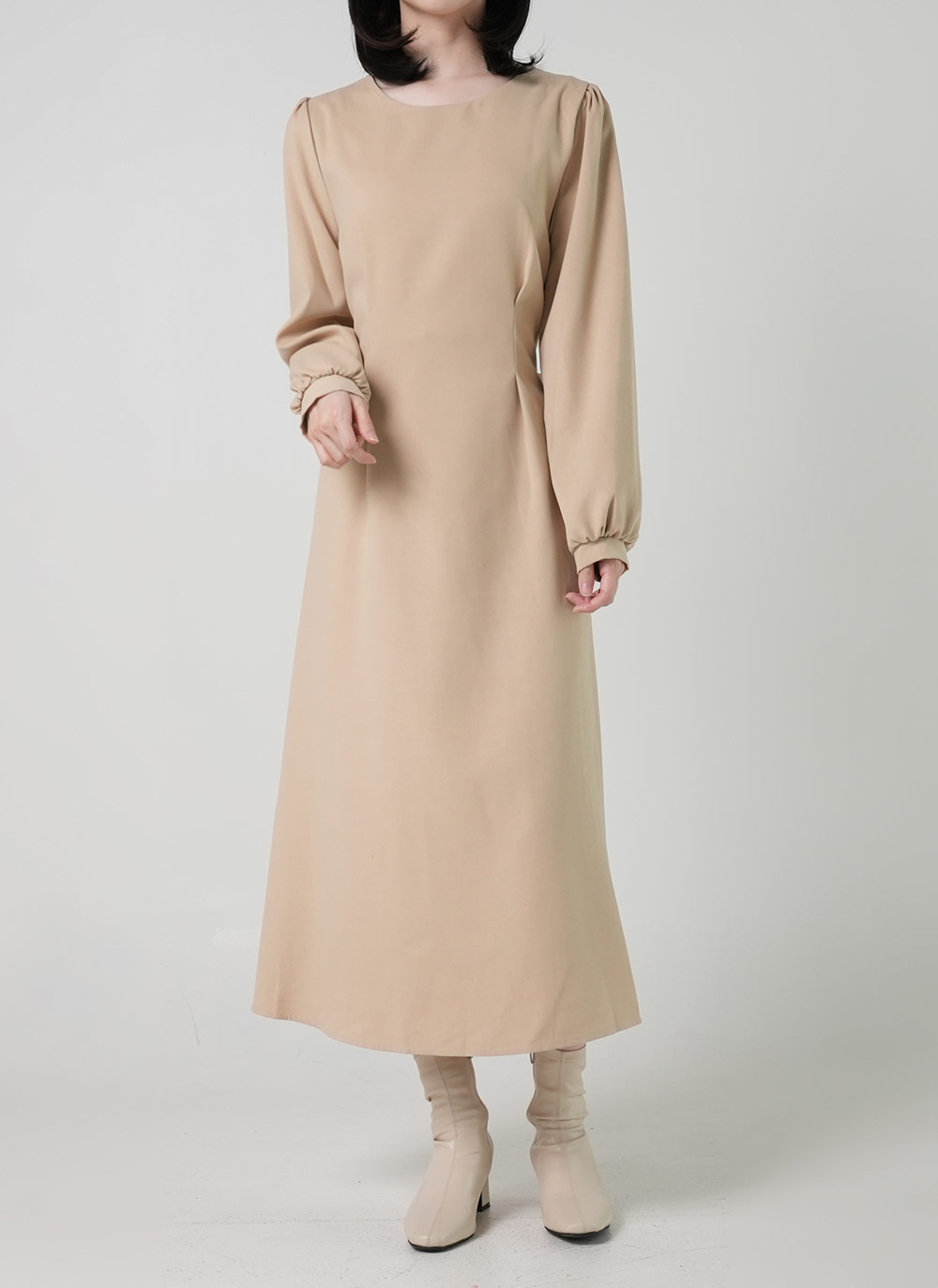 ラウンドリボンパフワンピース | DHOLIC | 詳細画像2