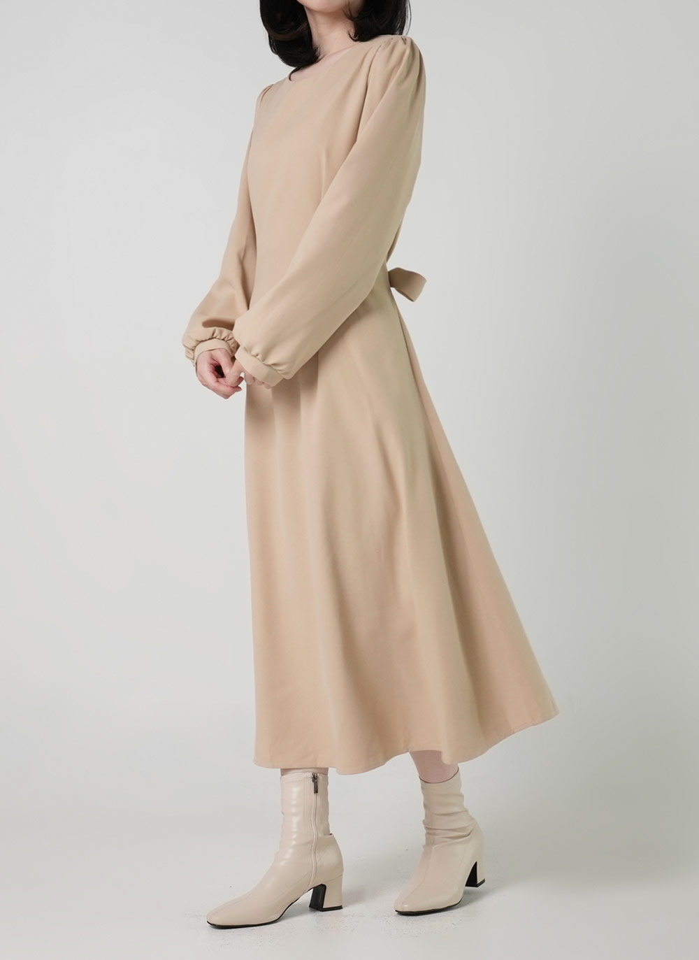 ラウンドリボンパフワンピース | DHOLIC | 詳細画像6