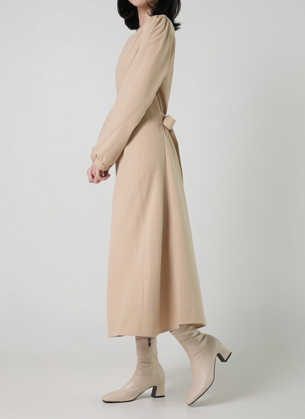 ラウンドリボンパフワンピース | DHOLIC | 詳細画像7