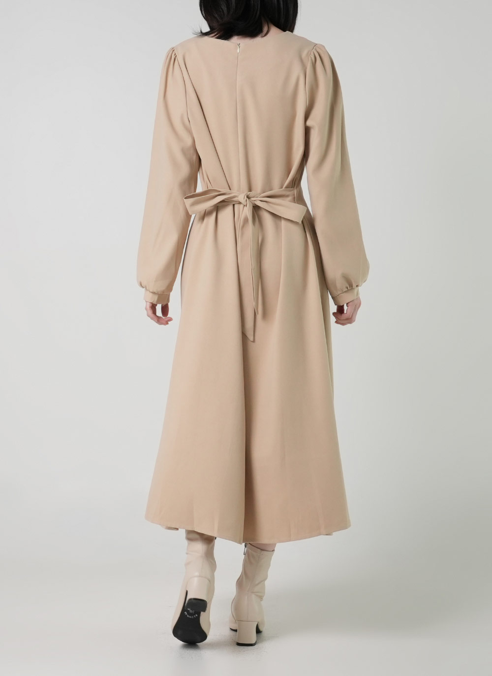 ラウンドリボンパフワンピース | DHOLIC | 詳細画像10