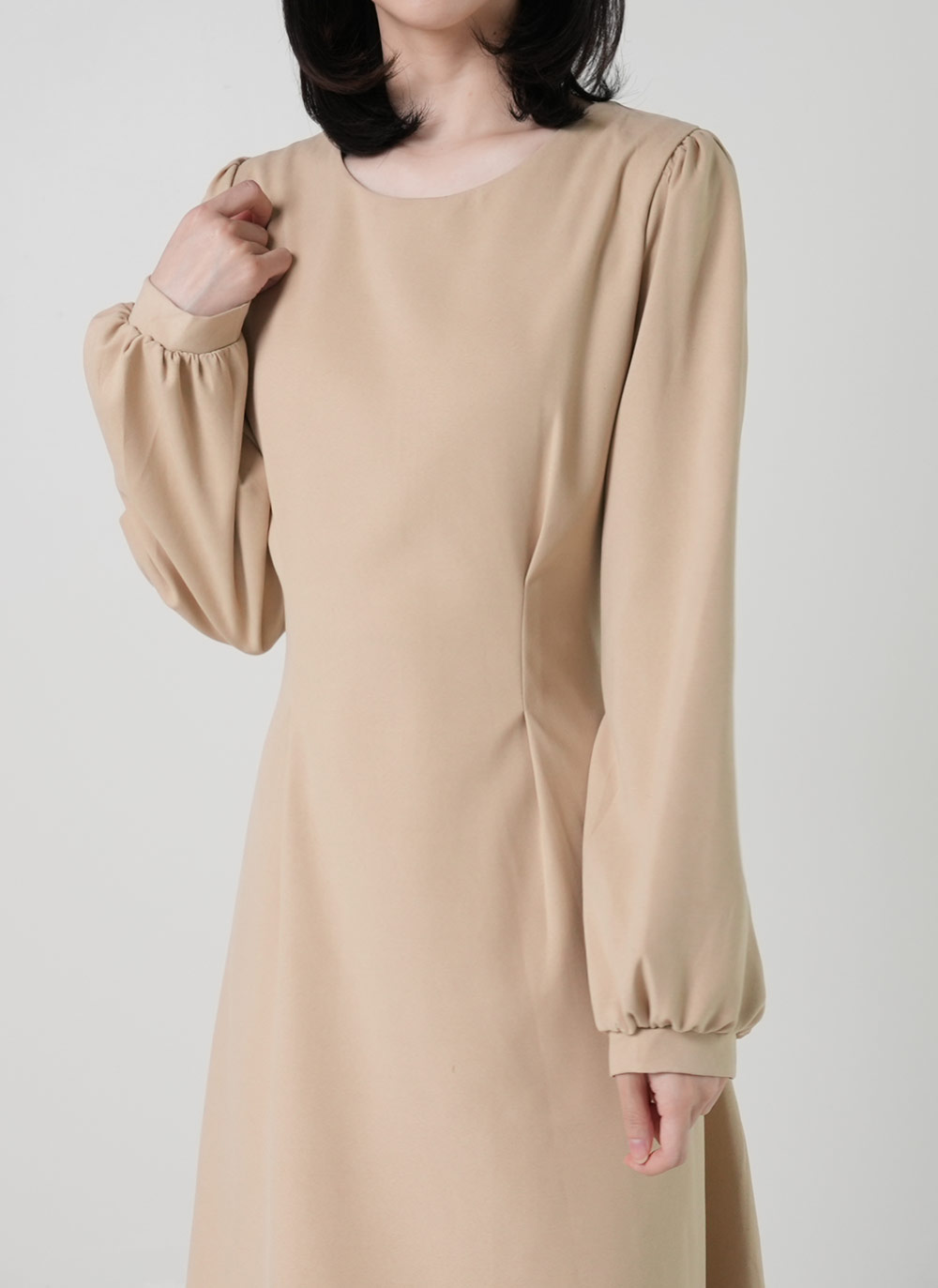 ラウンドリボンパフワンピース | DHOLIC | 詳細画像8