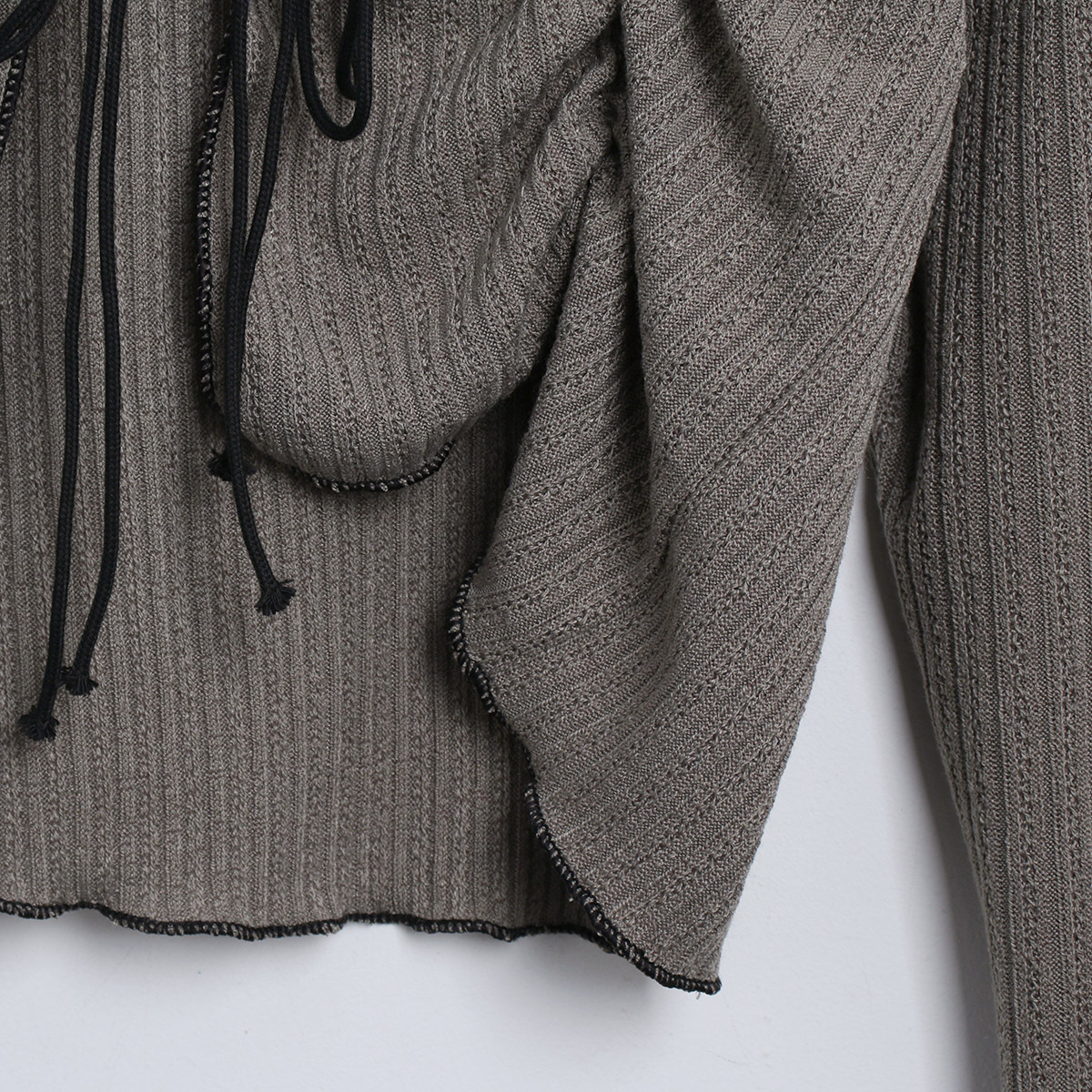 フィンガーホールパイピングリボンカーディガン | 詳細画像15