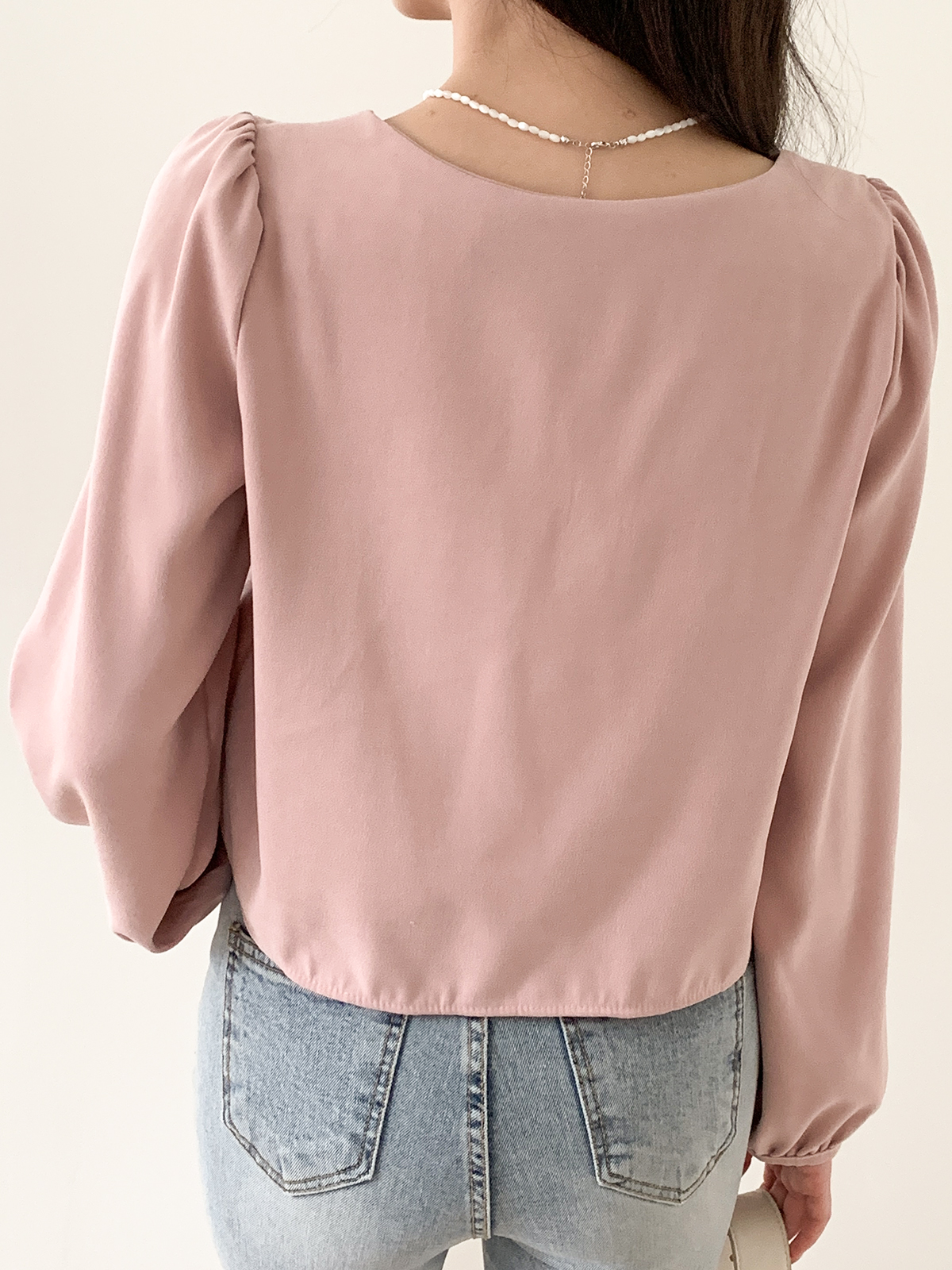 フリルリボンスクエアネックブラウス | 詳細画像17