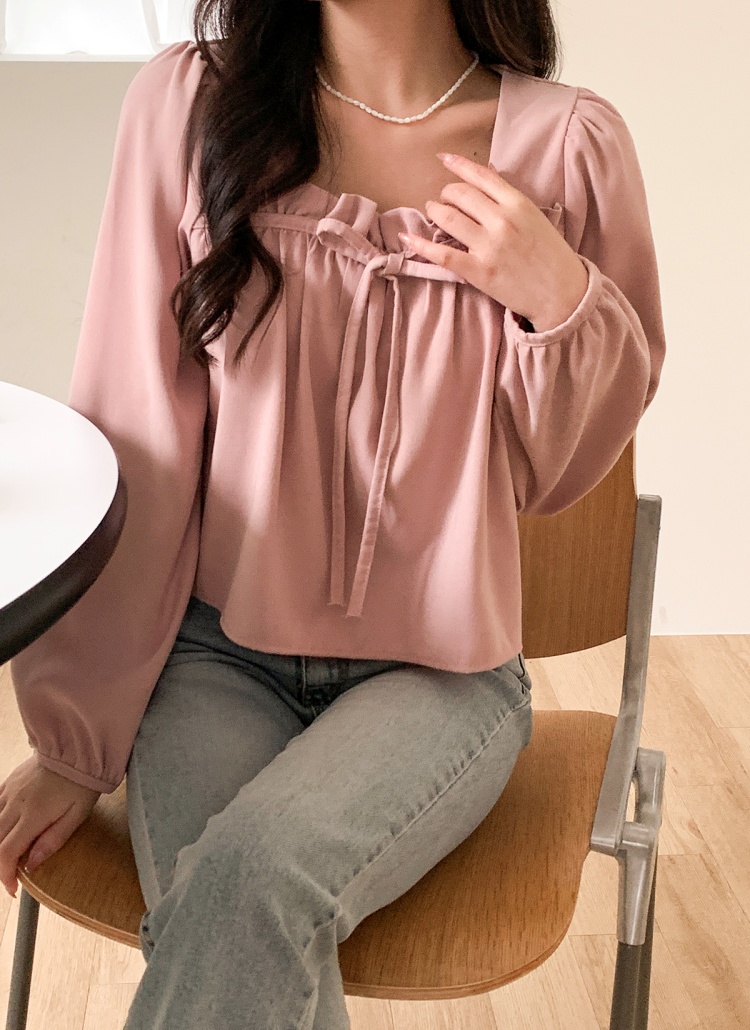 フリルリボンスクエアネックブラウス | 詳細画像20