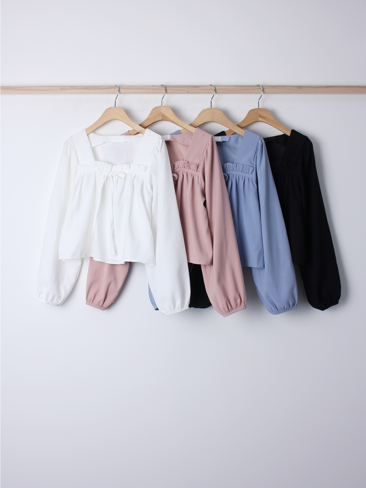 フリルリボンスクエアネックブラウス | 詳細画像29