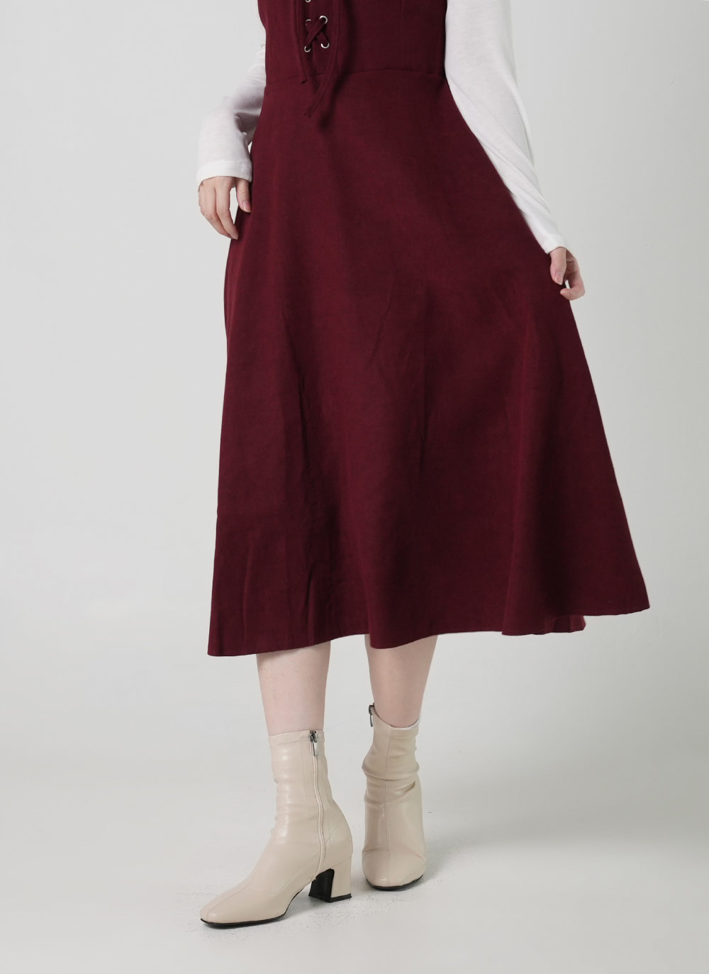 Tシャツ&ボタンビスチェワンピースSET | DHOLIC | 詳細画像10