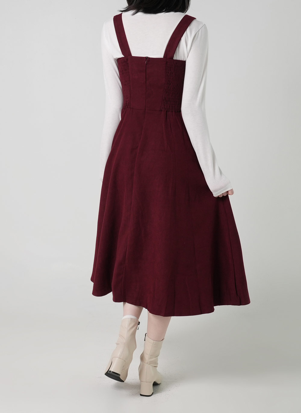 Tシャツ&ボタンビスチェワンピースSET | DHOLIC | 詳細画像9