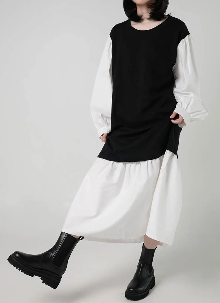 ドッキングパフフレアヘムワンピース | DHOLIC | 詳細画像1