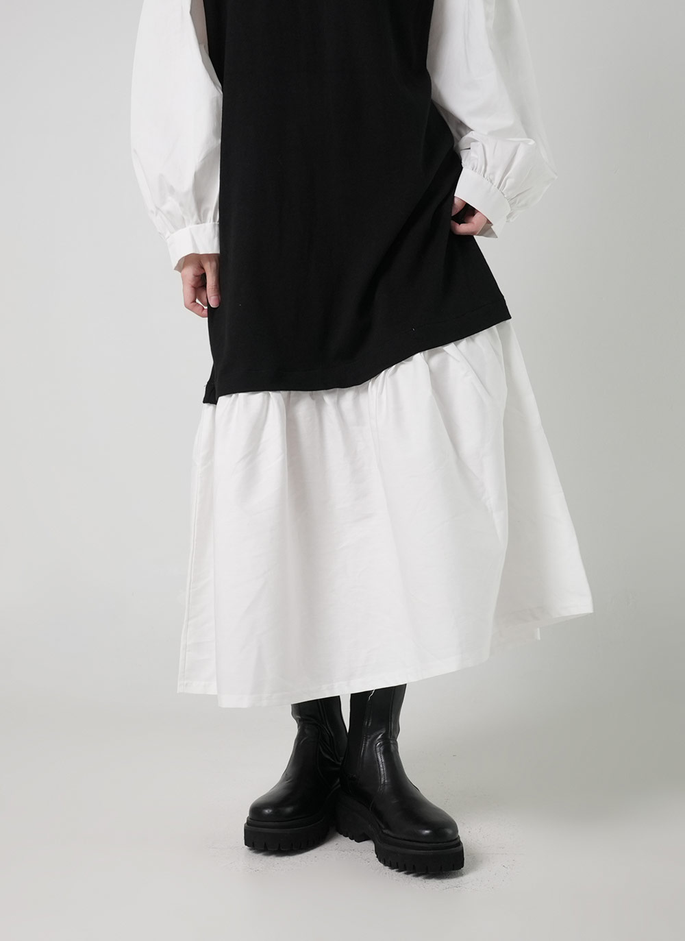 ドッキングパフフレアヘムワンピース | DHOLIC | 詳細画像9