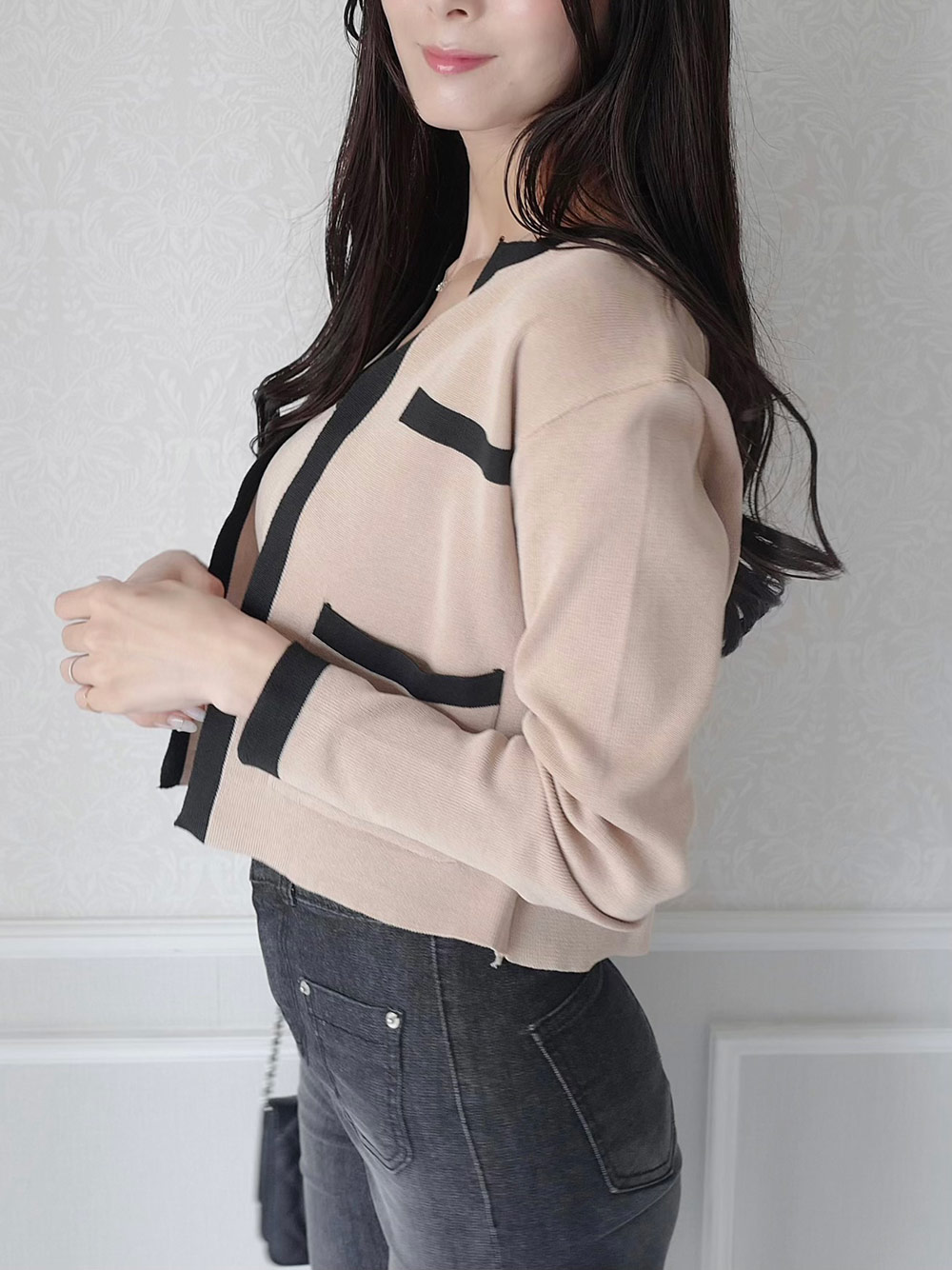 配色ニットノータンクトップ&カーディガンSET | 詳細画像17