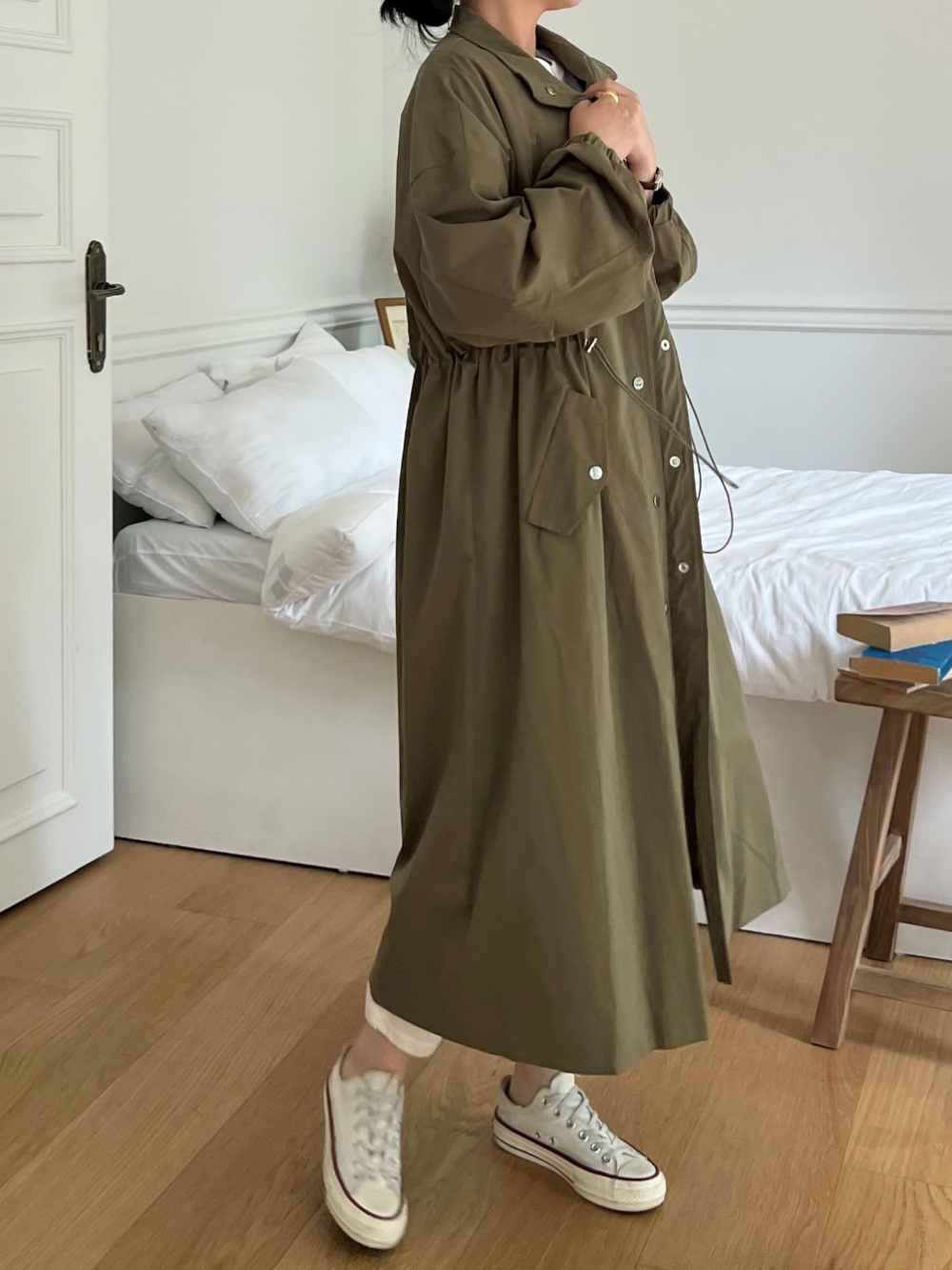 2WAYドローコードロングコート | 詳細画像6