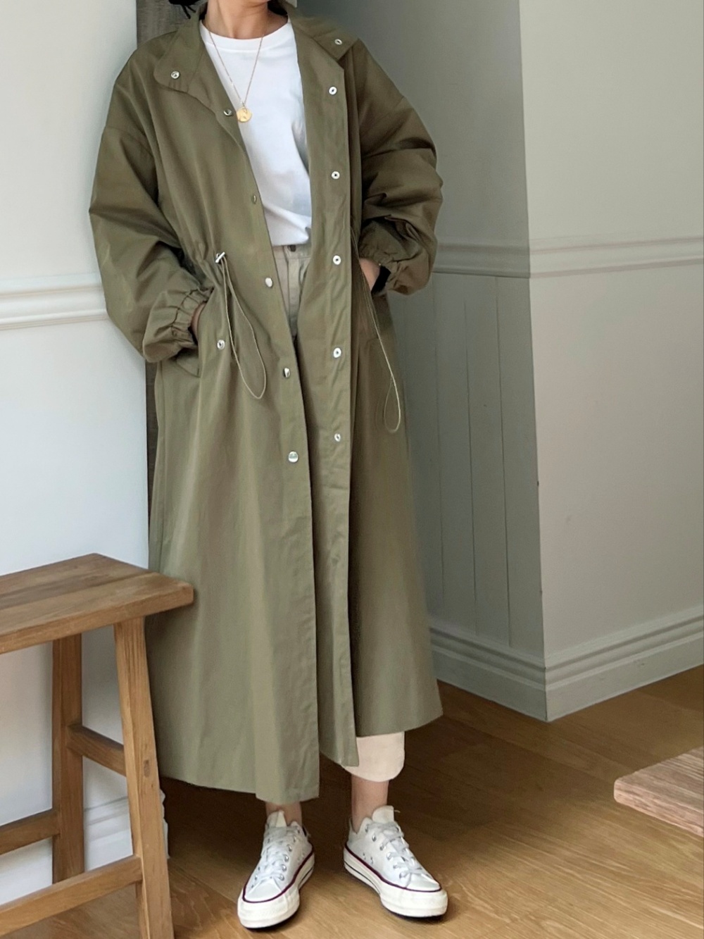 2WAYドローコードロングコート | 詳細画像10