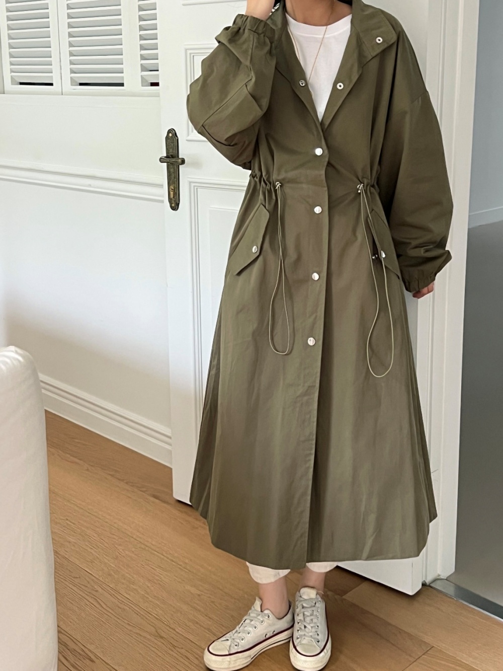 2WAYドローコードロングコート | 詳細画像12