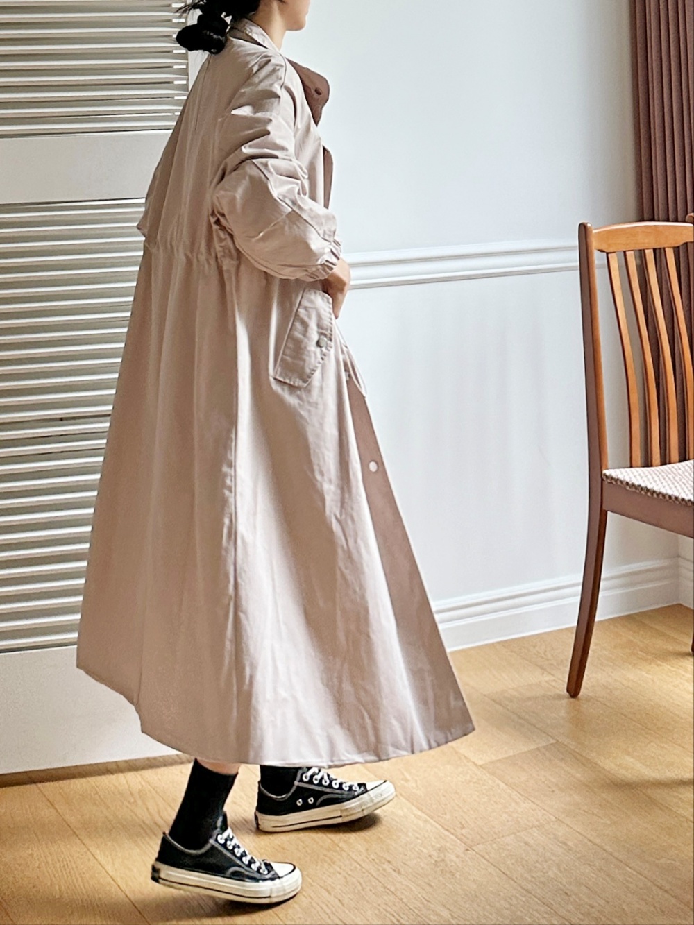 2WAYドローコードロングコート | 詳細画像17