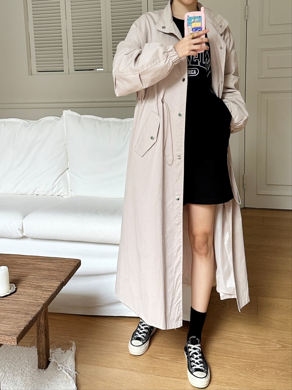 2WAYドローコードロングコート | 詳細画像21