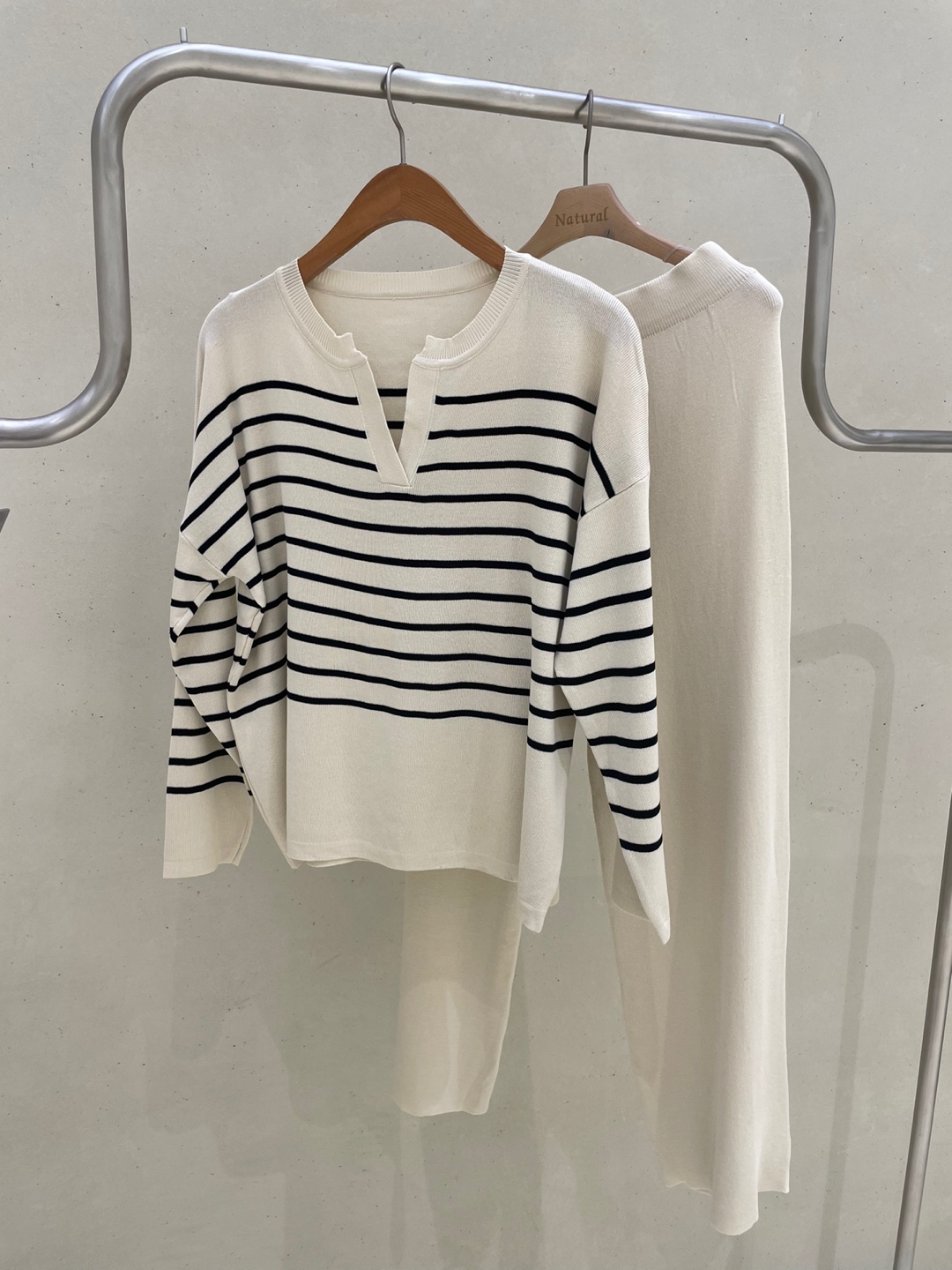 ボーダーキーネックニット&パンツSET | 詳細画像12