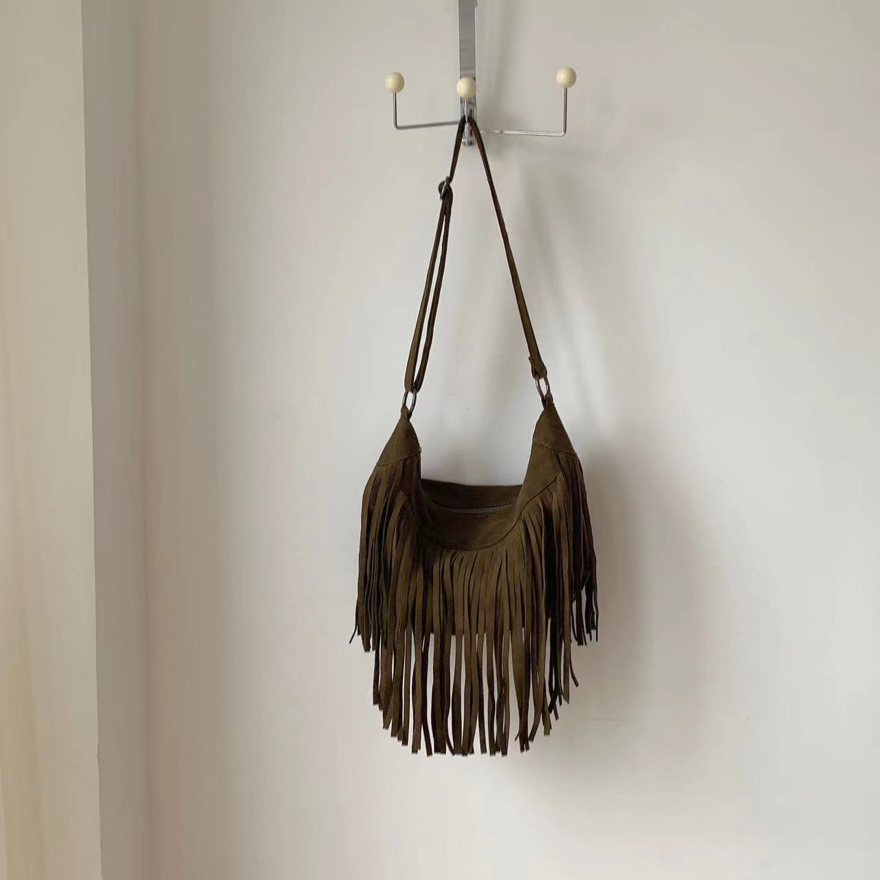 2WAYスエード調フリンジバッグ | レディースファッション通販 - DHOLIC