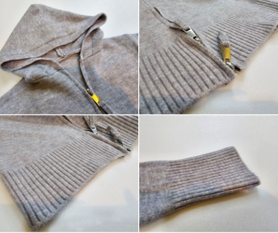 ウール混フードジップカーディガン | 詳細画像17