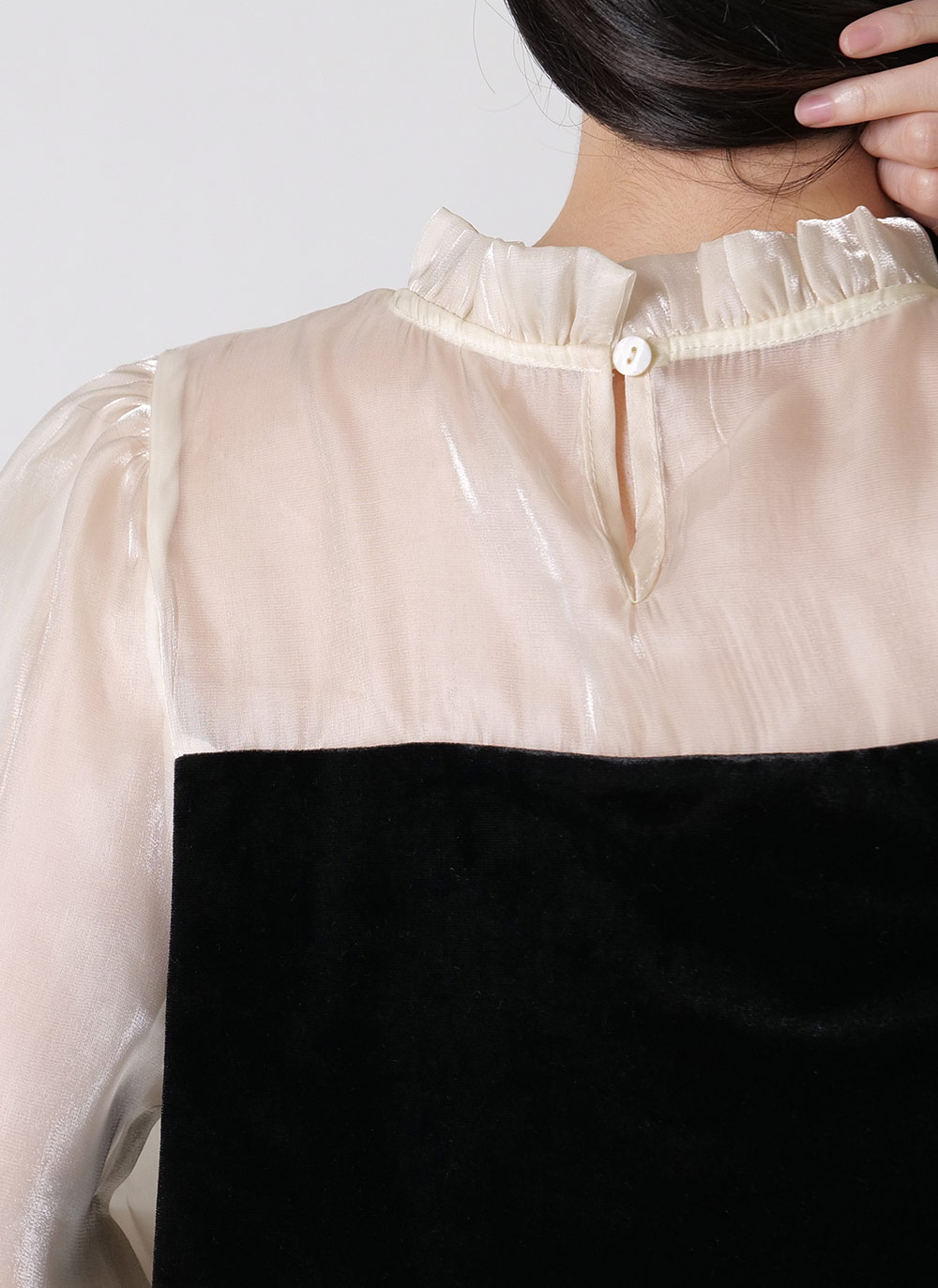 ベロアシアースリーブブラウス | DHOLIC | 詳細画像8