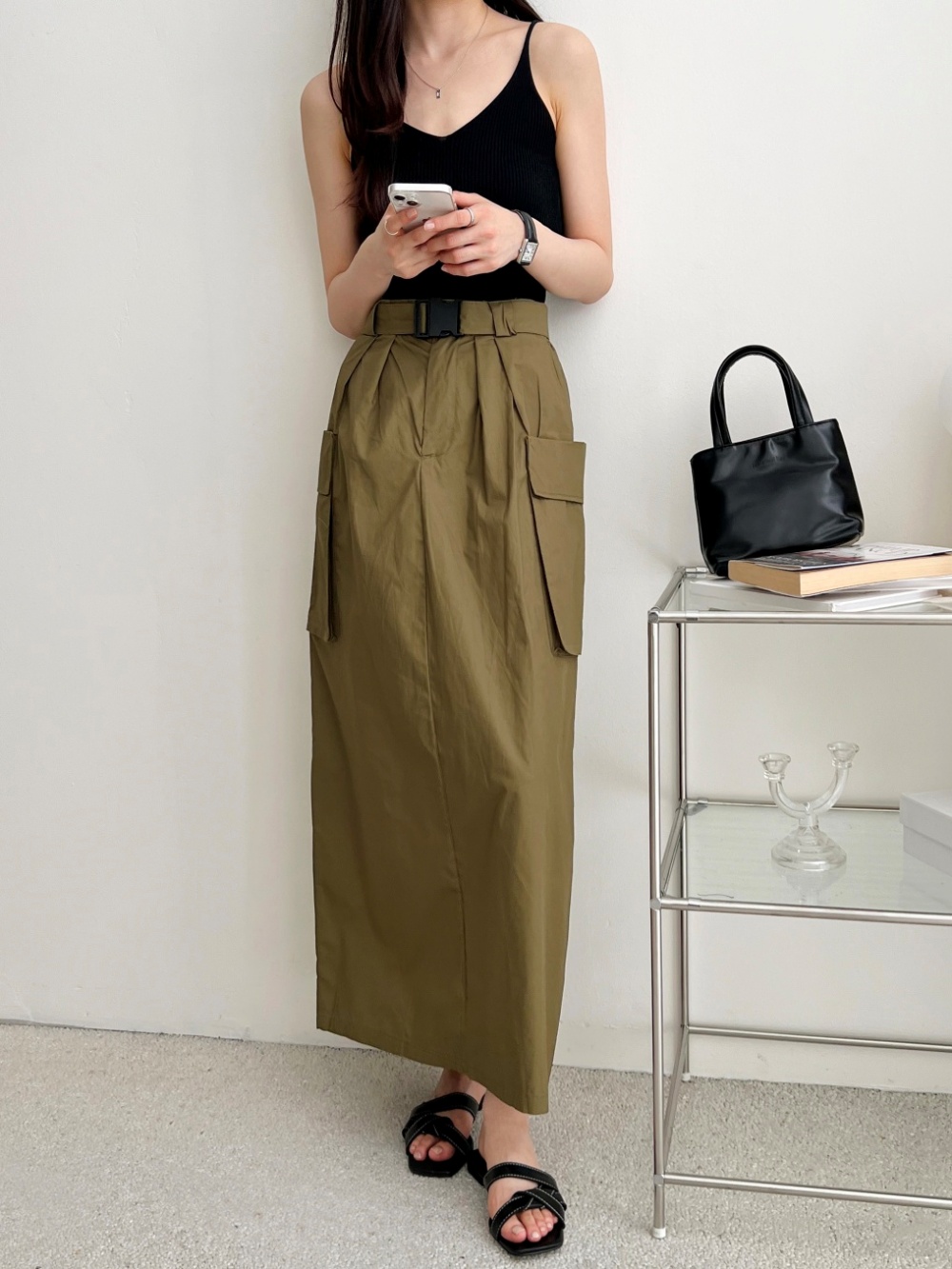 ベルト付カーゴマキシスカート | 詳細画像2
