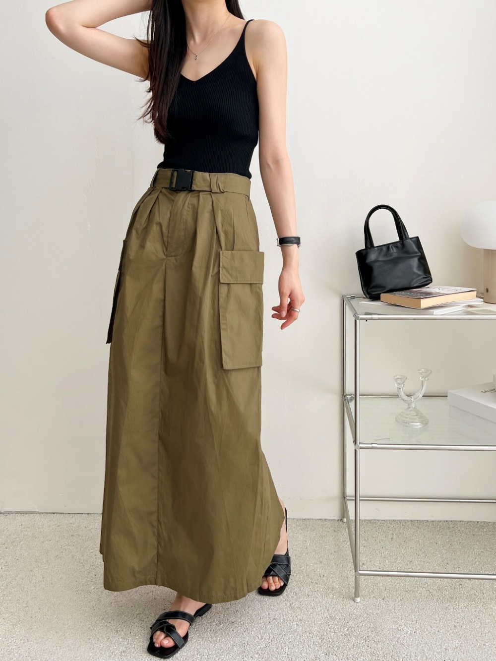 ベルト付カーゴマキシスカート | 詳細画像3