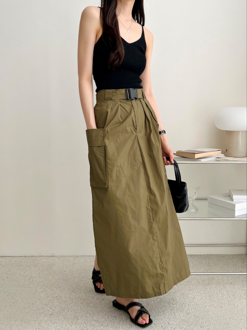 ベルト付カーゴマキシスカート | 詳細画像6