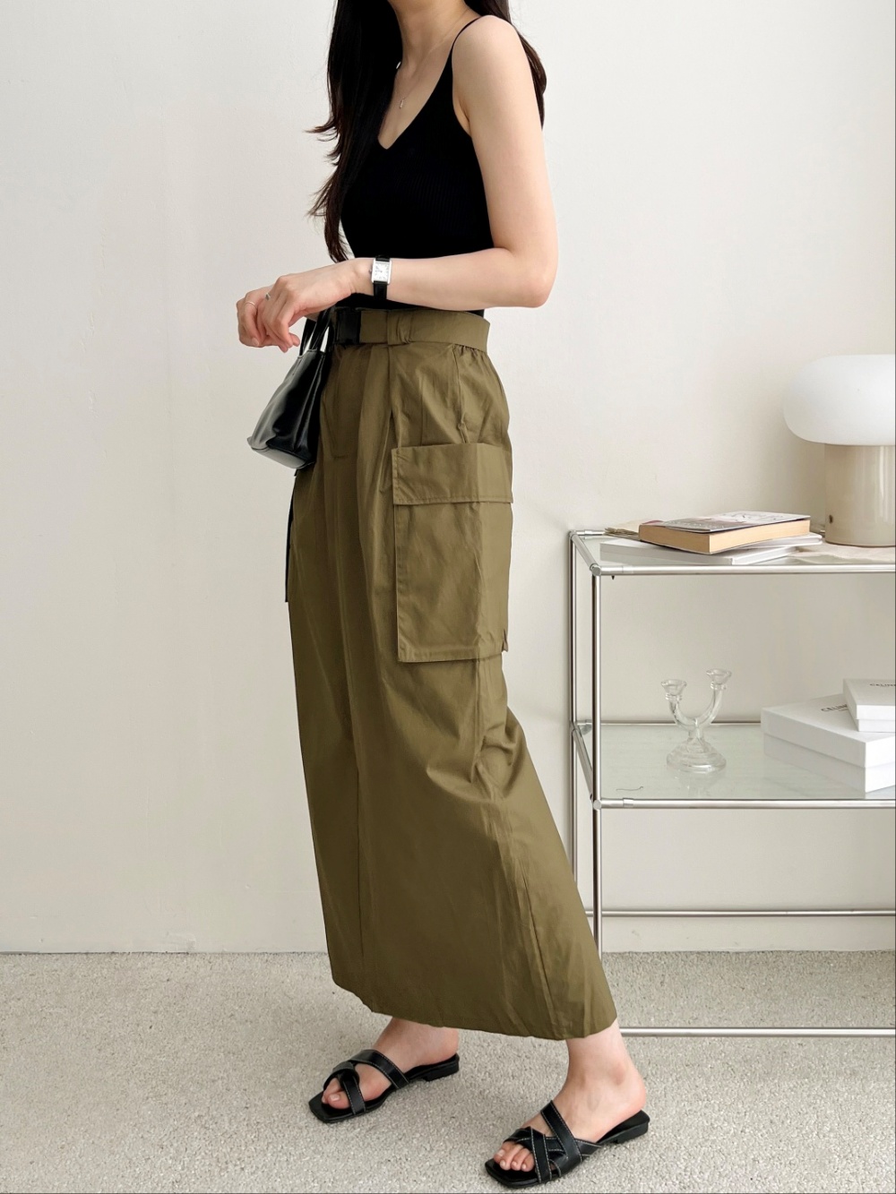 ベルト付カーゴマキシスカート | 詳細画像7