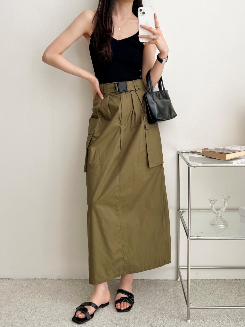ベルト付カーゴマキシスカート | 詳細画像11