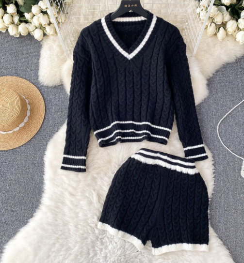 配色ケーブルニット&ショートパンツSET | 詳細画像16