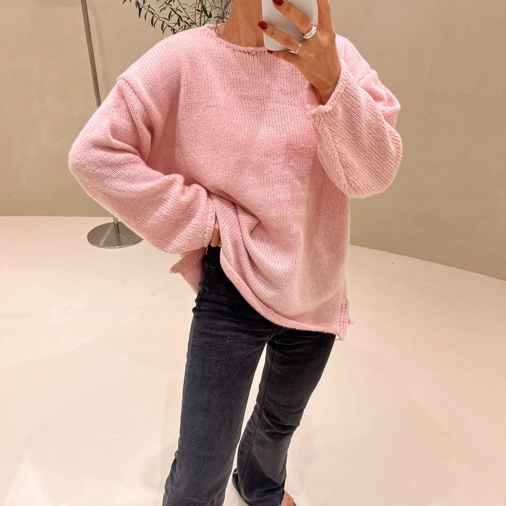 ロールヘムルーズニット | 詳細画像12