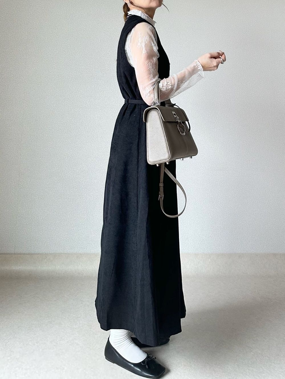 ベルト付き♪細コーデュロイワンピース | 詳細画像4