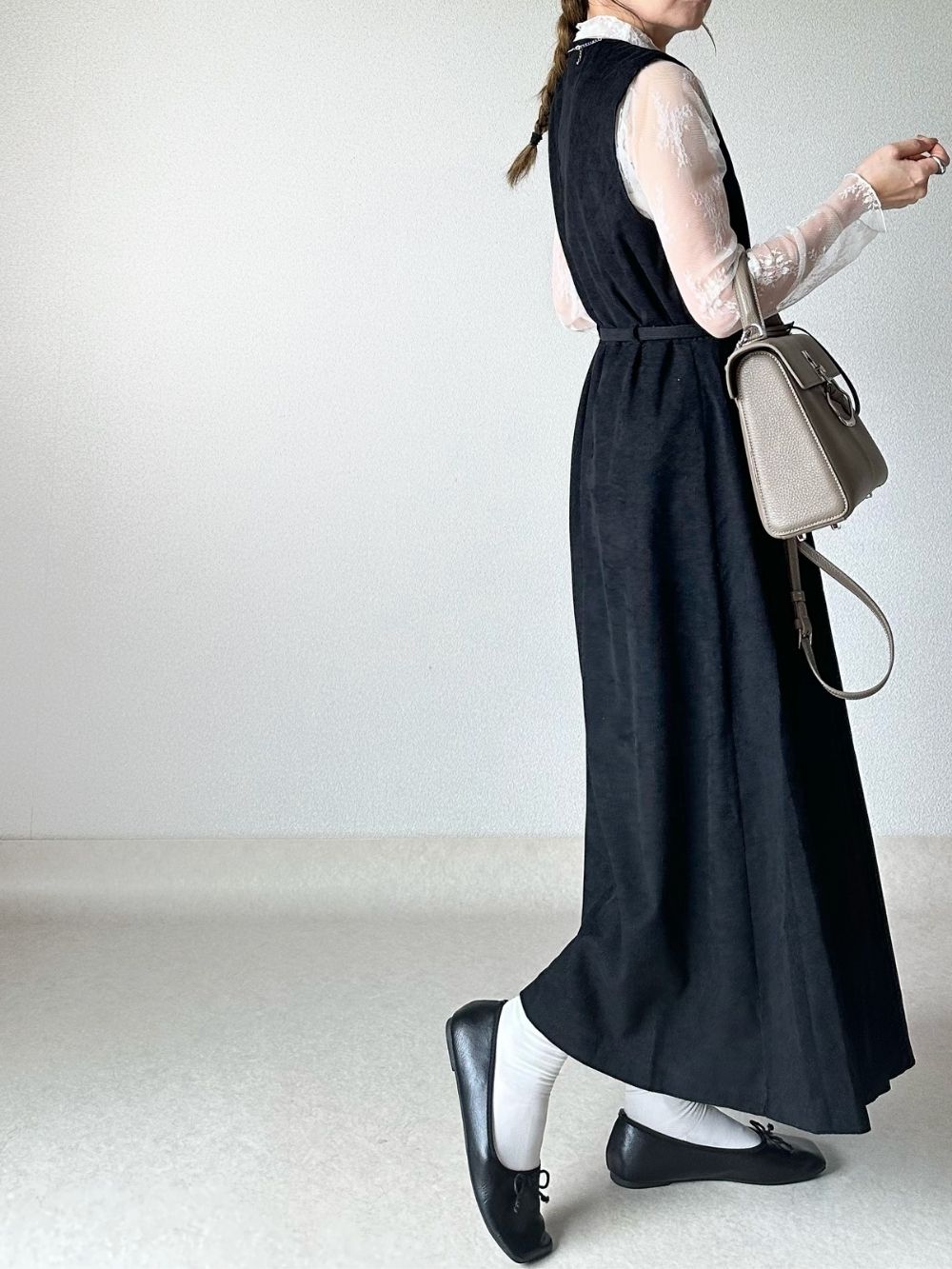 ベルト付き♪細コーデュロイワンピース | 詳細画像5