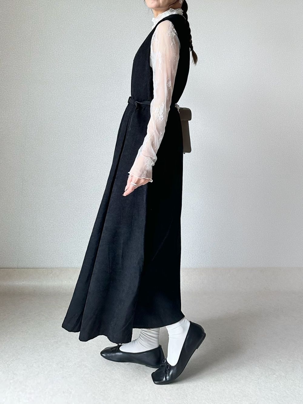 ベルト付き♪細コーデュロイワンピース | 詳細画像6