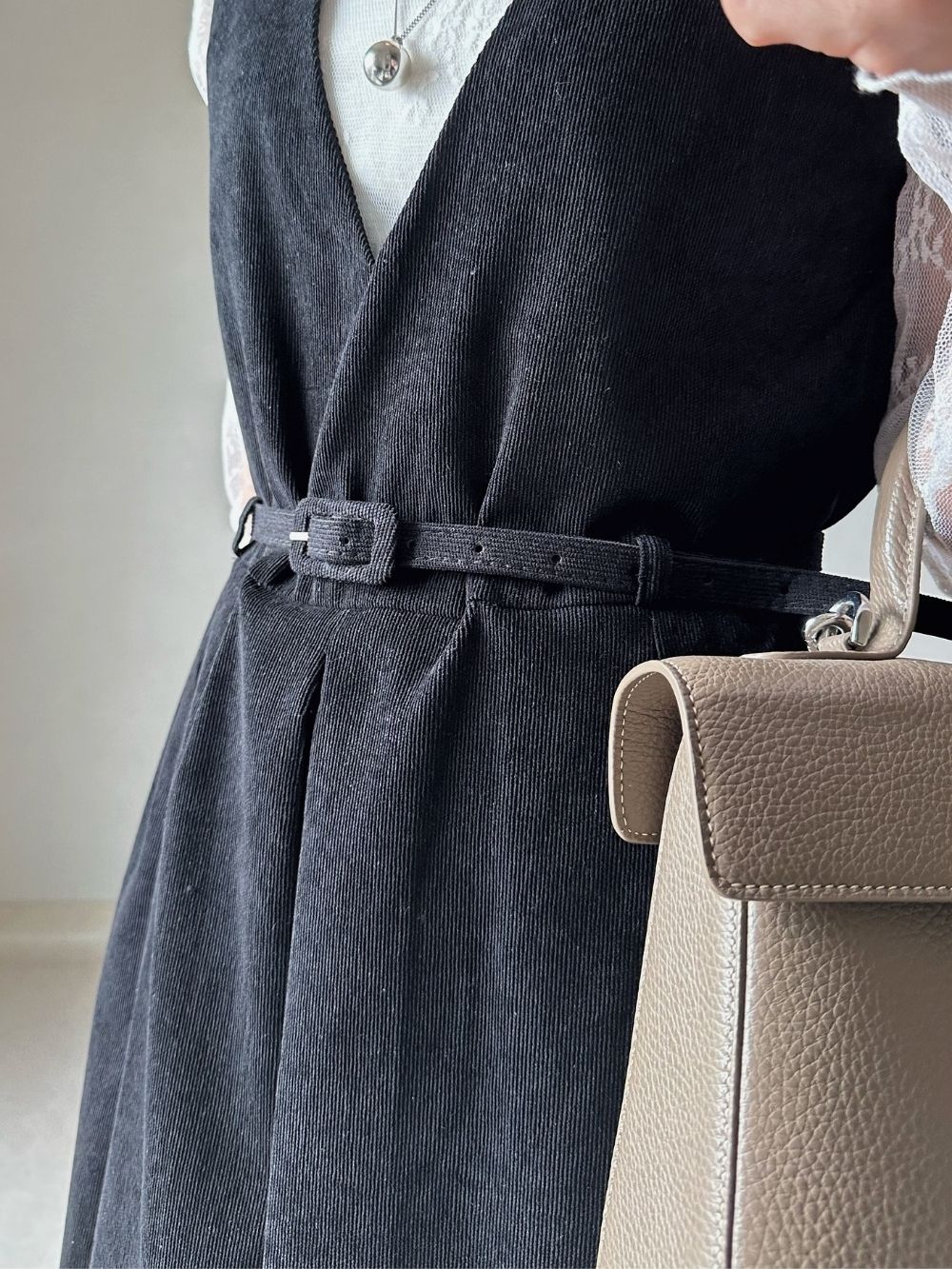 ベルト付き♪細コーデュロイワンピース | 詳細画像9