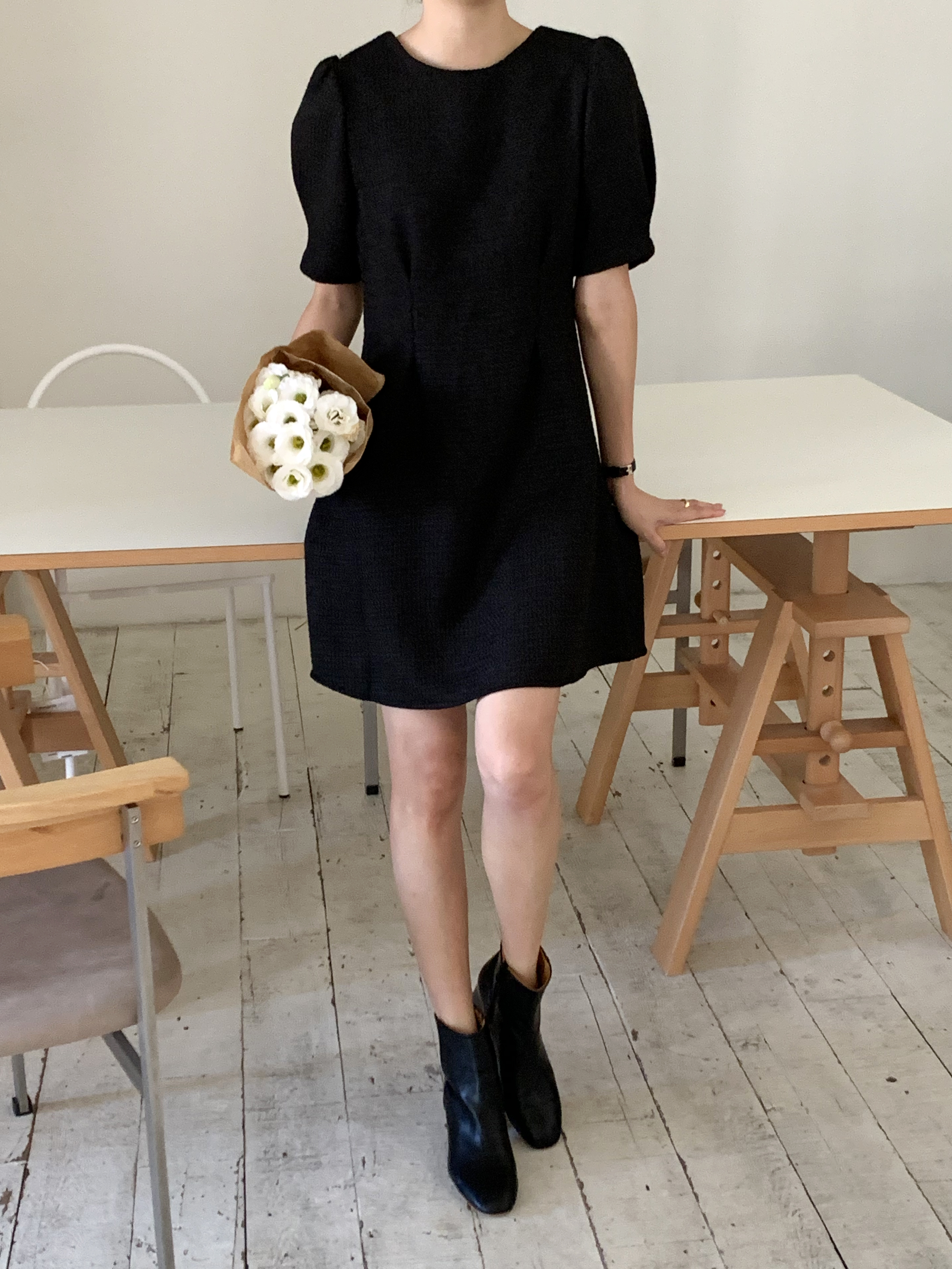 バックリボン半袖ワンピース | 詳細画像2