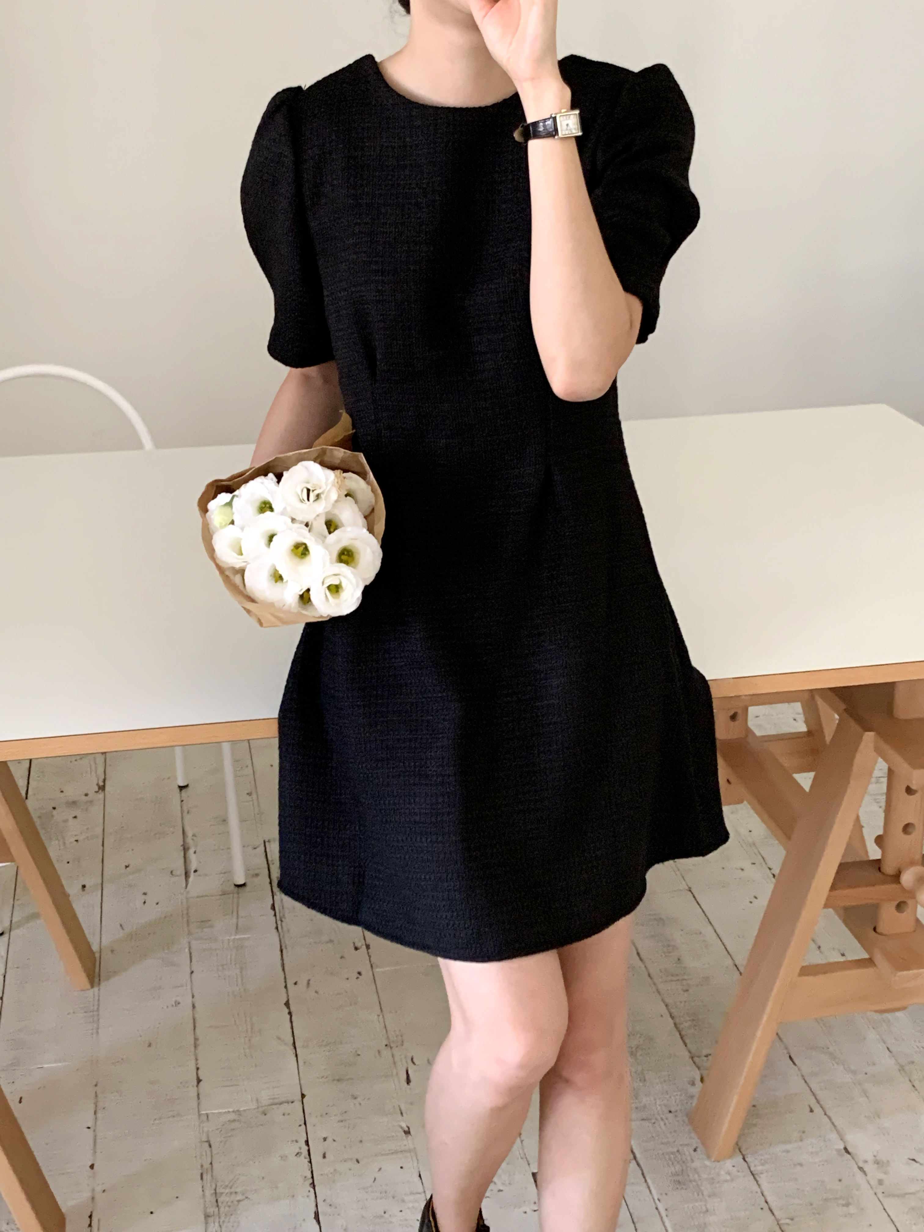 バックリボン半袖ワンピース | 詳細画像3