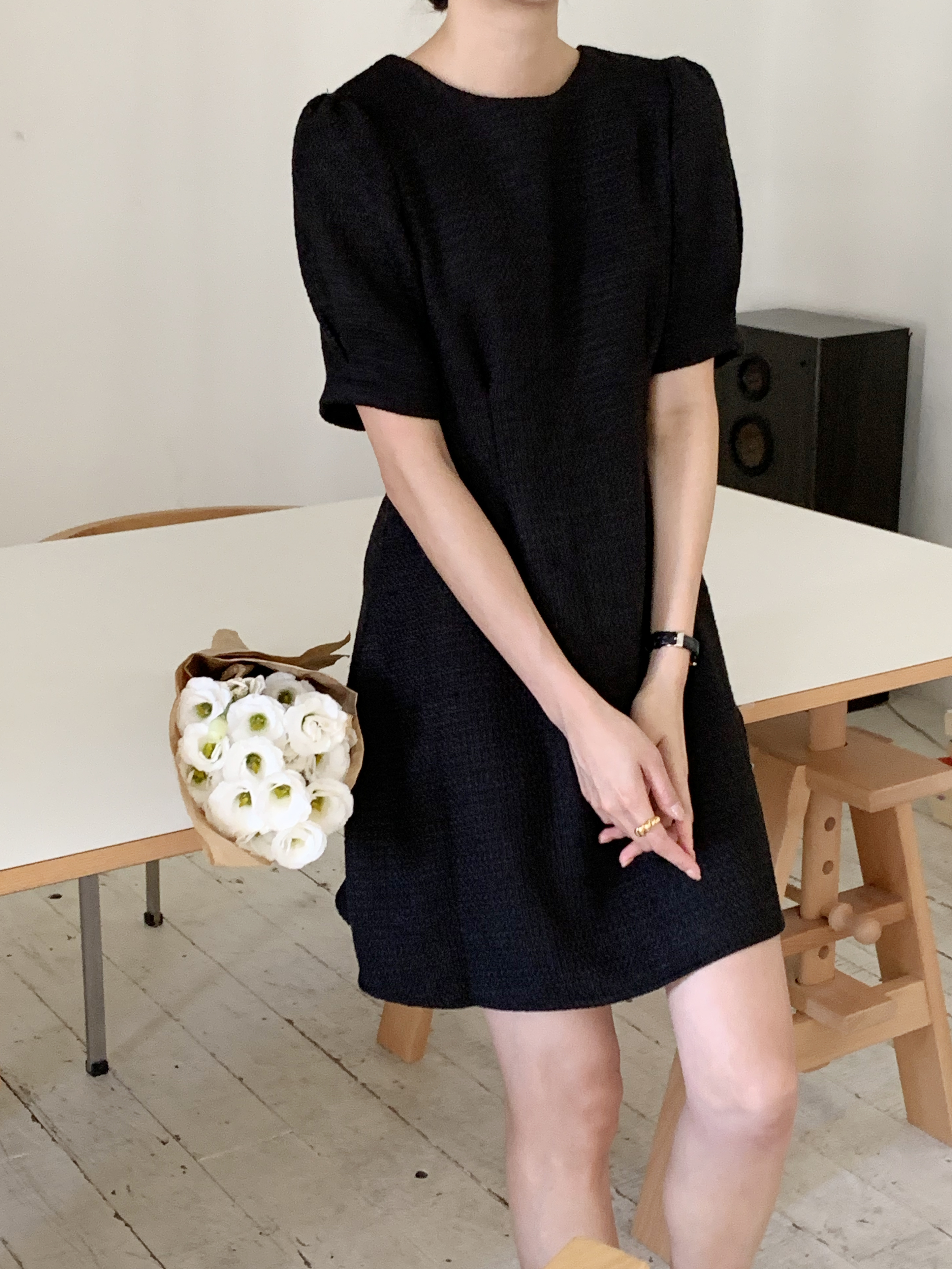 バックリボン半袖ワンピース | 詳細画像4