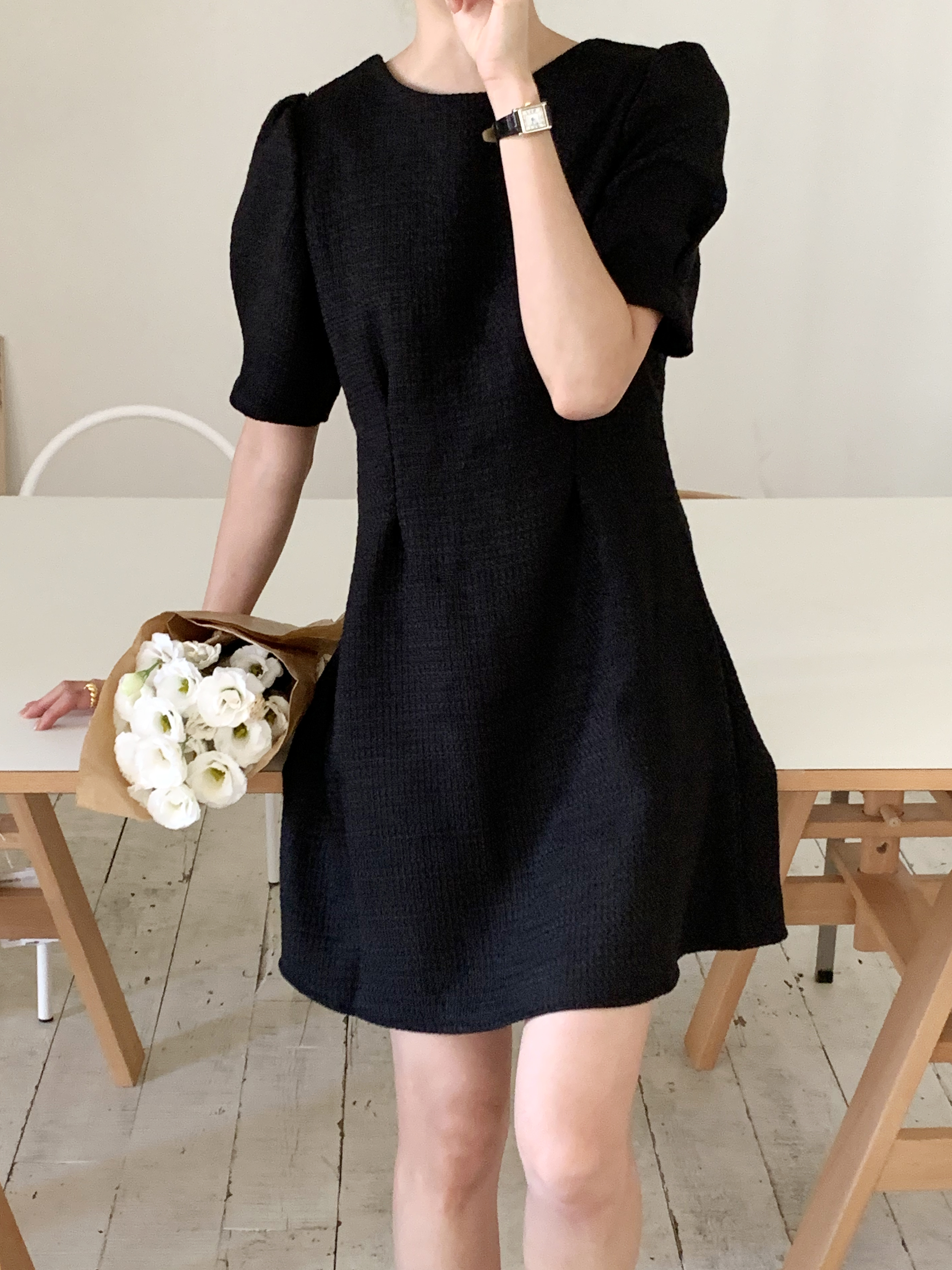 バックリボン半袖ワンピース | 詳細画像5