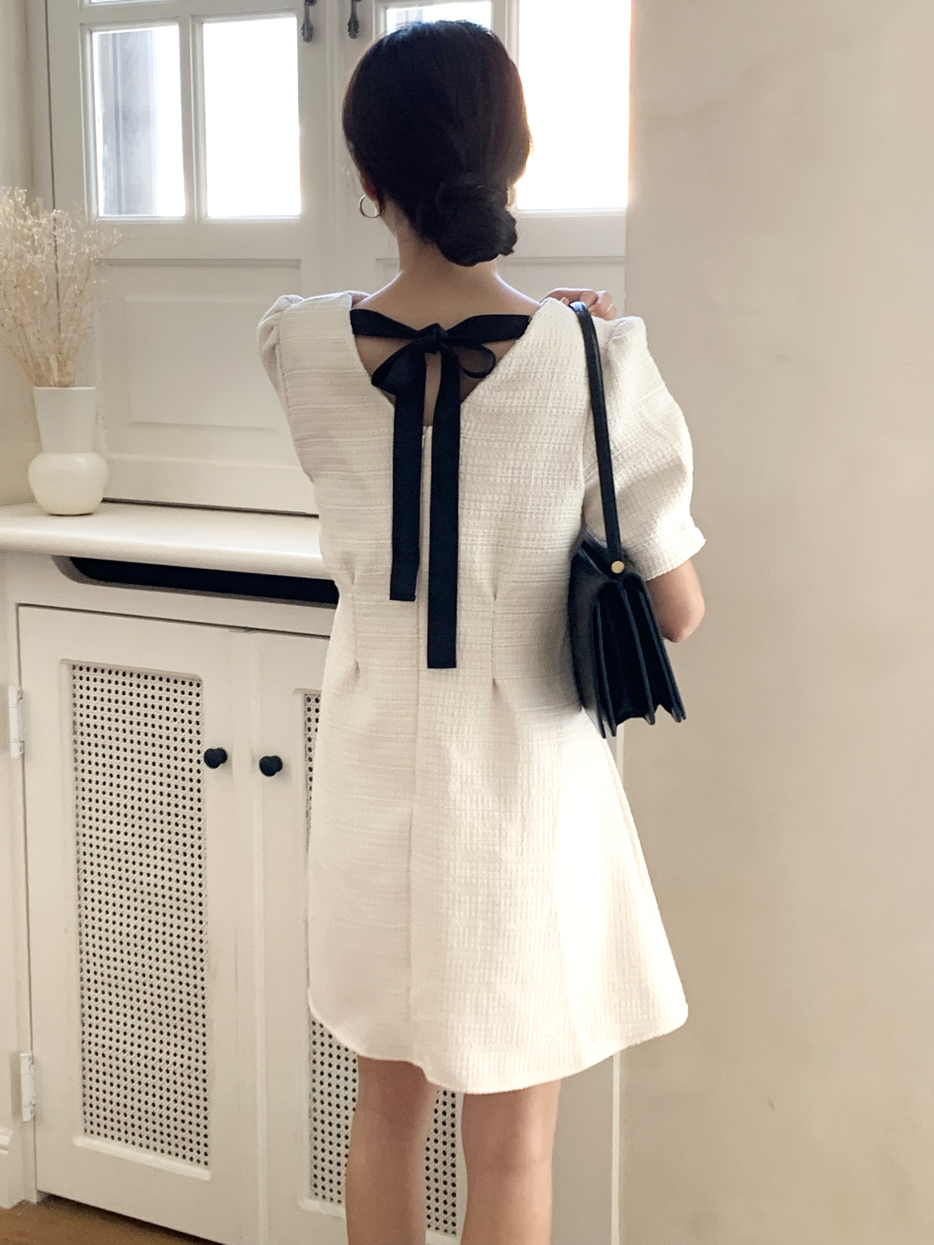 バックリボン半袖ワンピース | 詳細画像12