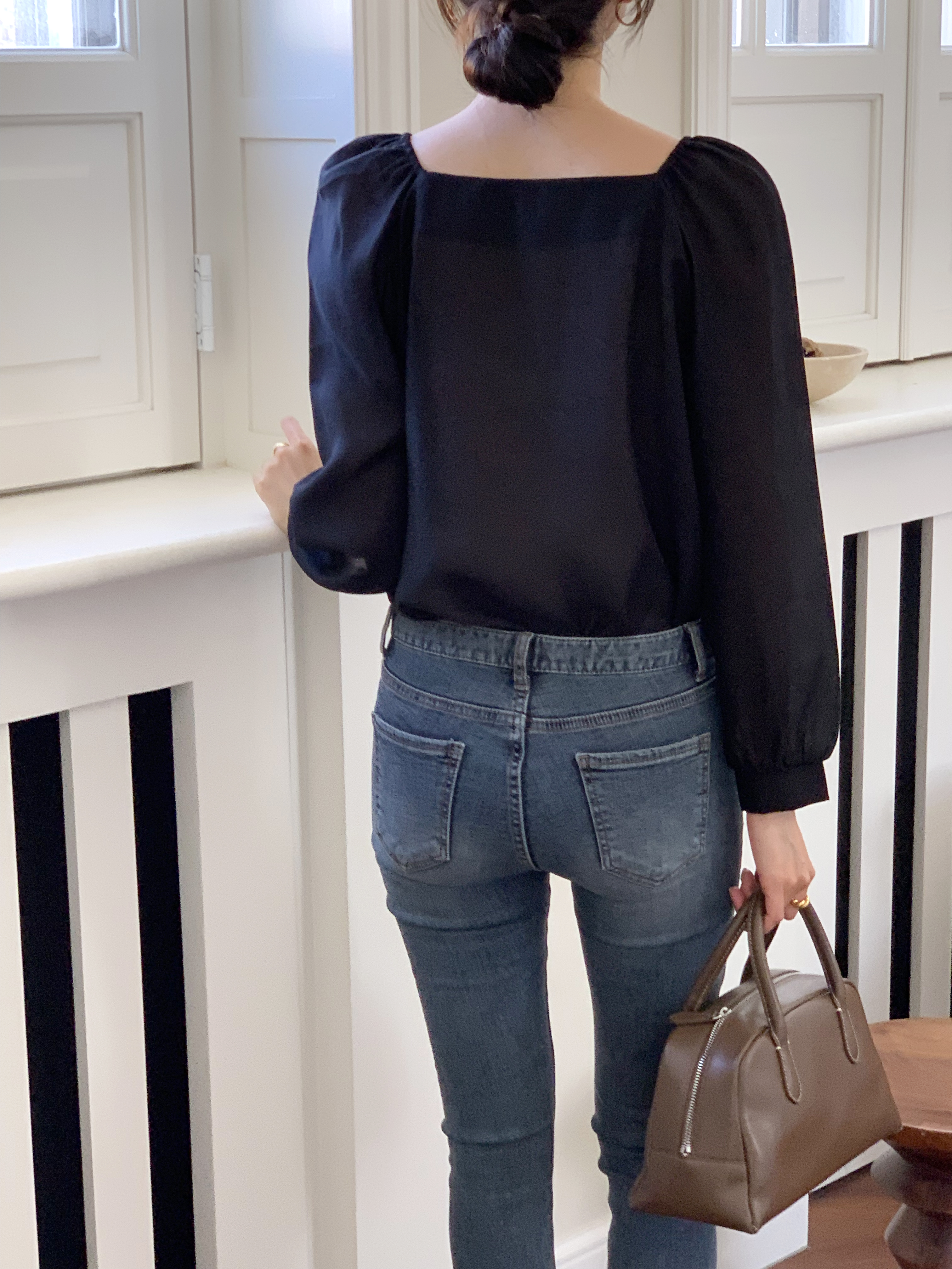 テンセル混ハートネックシルキーブラウス | 詳細画像21