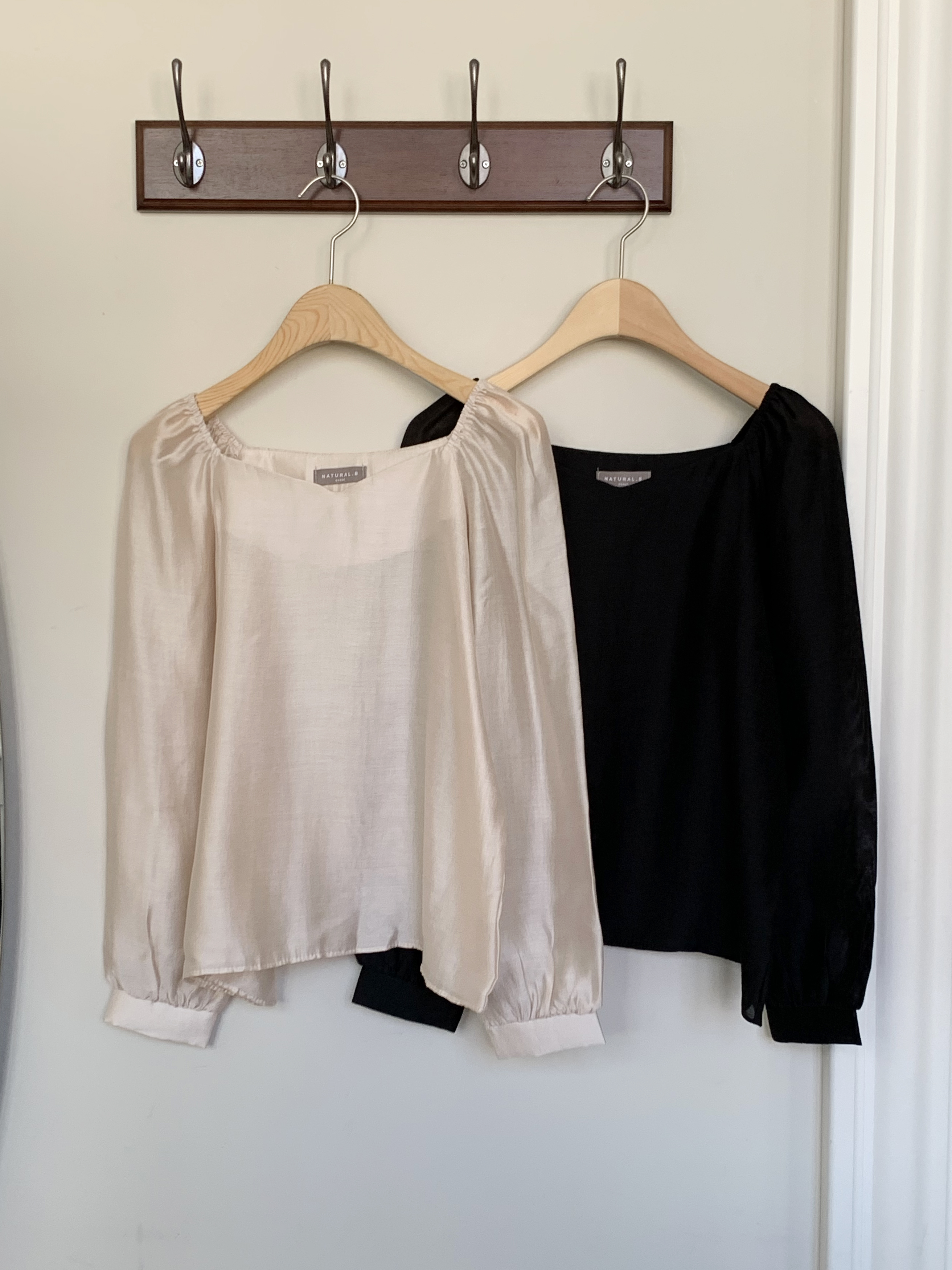 テンセル混ハートネックシルキーブラウス | 詳細画像22