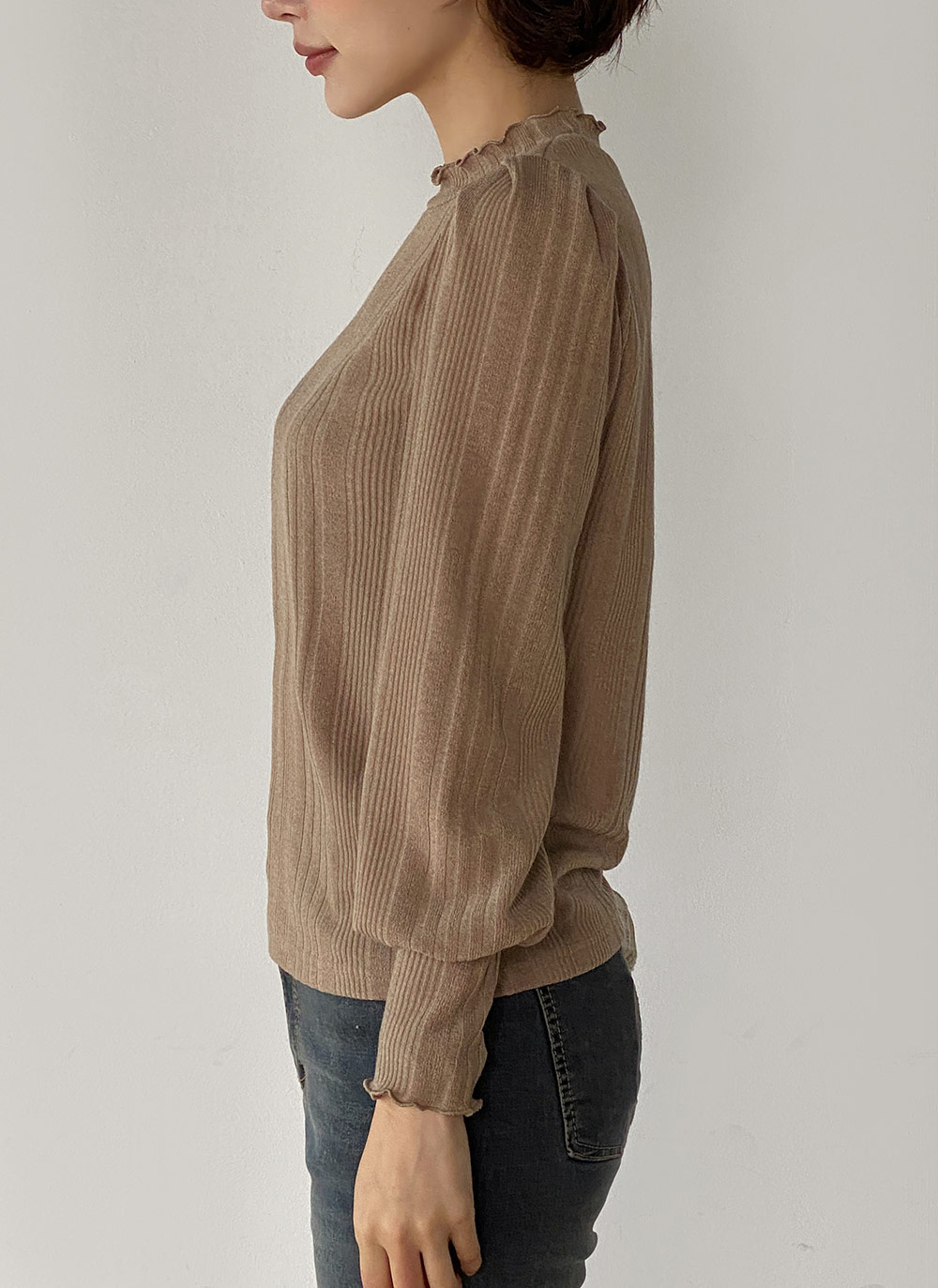 メロウハーフネックパフTシャツ | DHOLIC | 詳細画像3