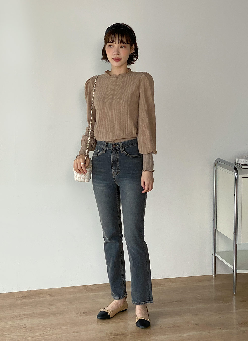 メロウハーフネックパフTシャツ | DHOLIC | 詳細画像5