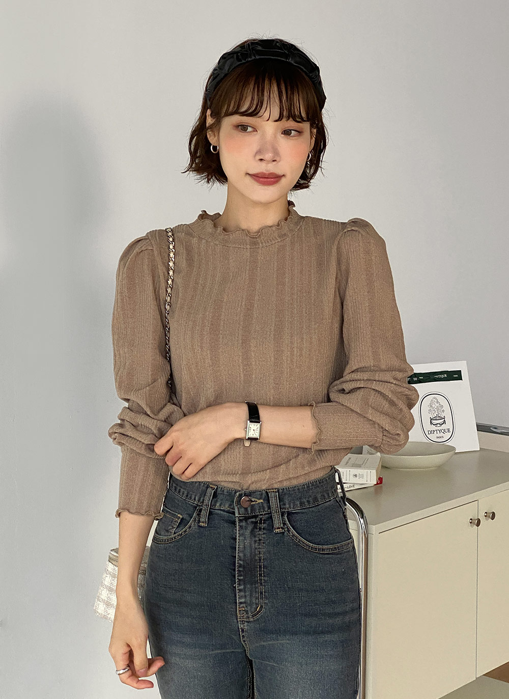 メロウハーフネックパフTシャツ | DHOLIC | 詳細画像6