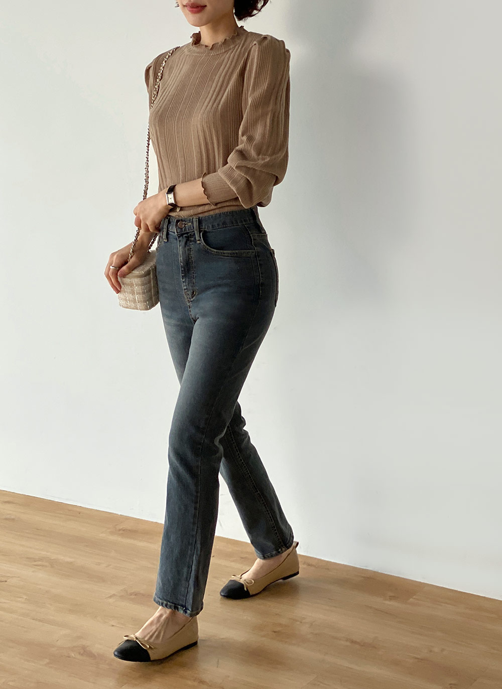 メロウハーフネックパフTシャツ | DHOLIC | 詳細画像8