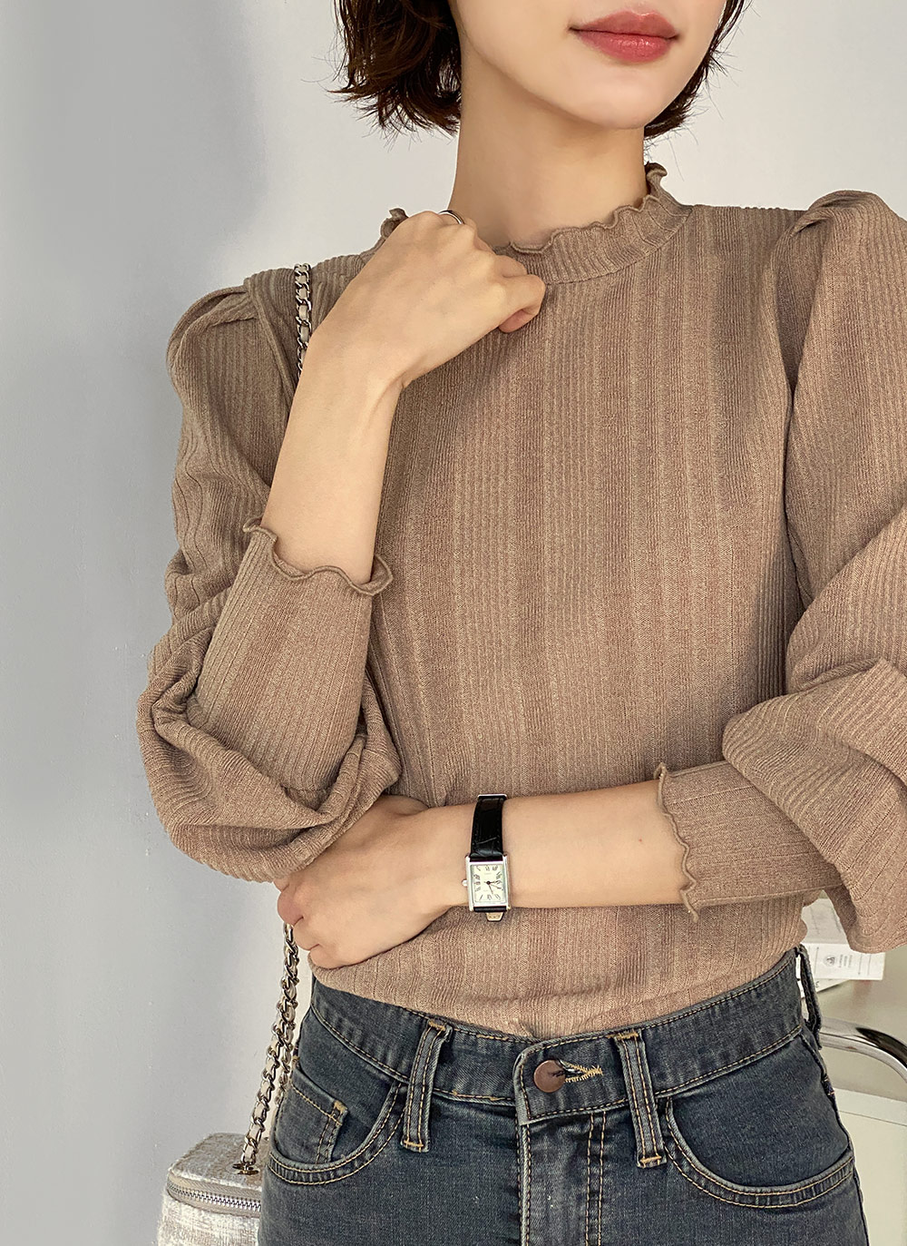 メロウハーフネックパフTシャツ | DHOLIC | 詳細画像12